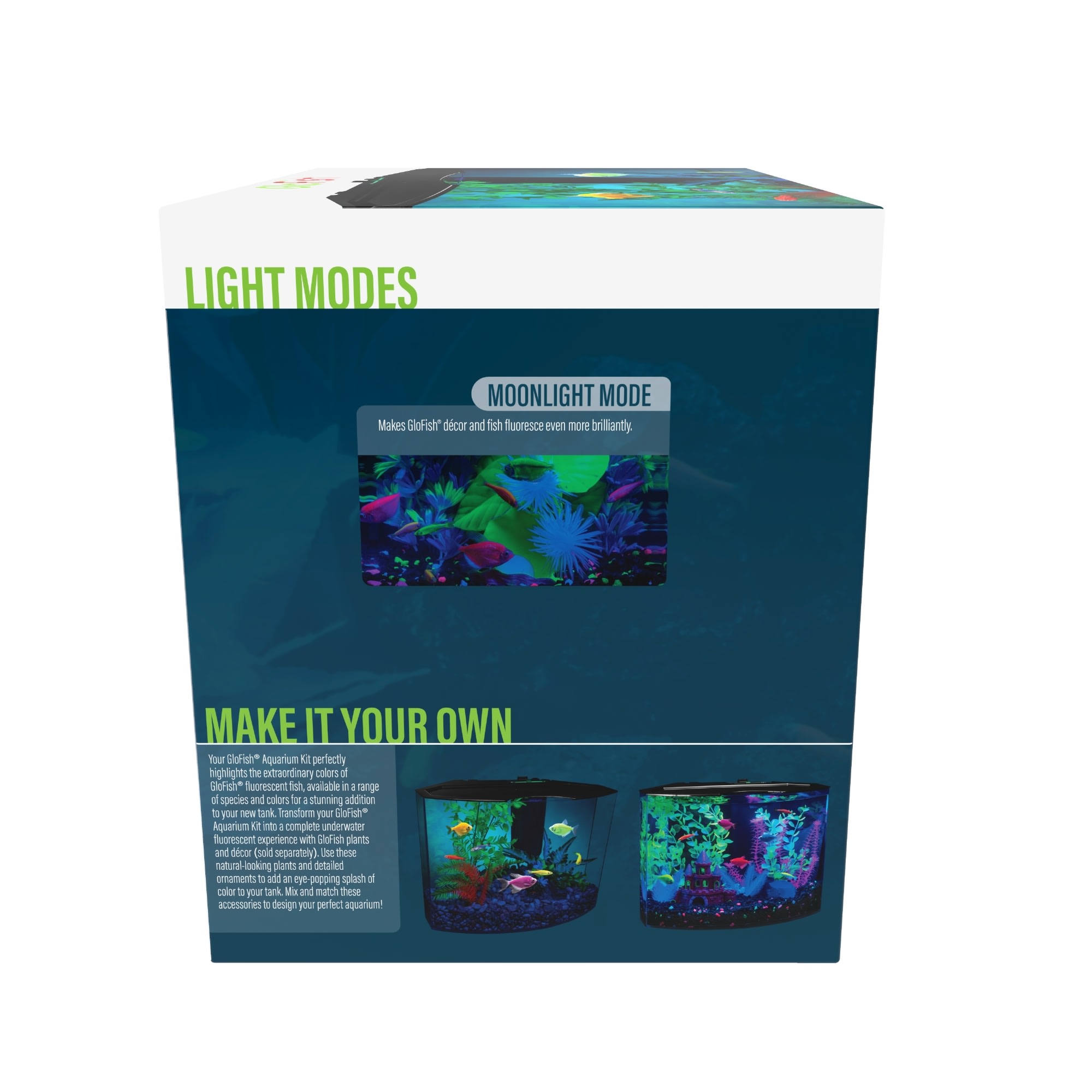 GloFish Half Moon with Blue LED Bubbler 3 Gallons – PetMax