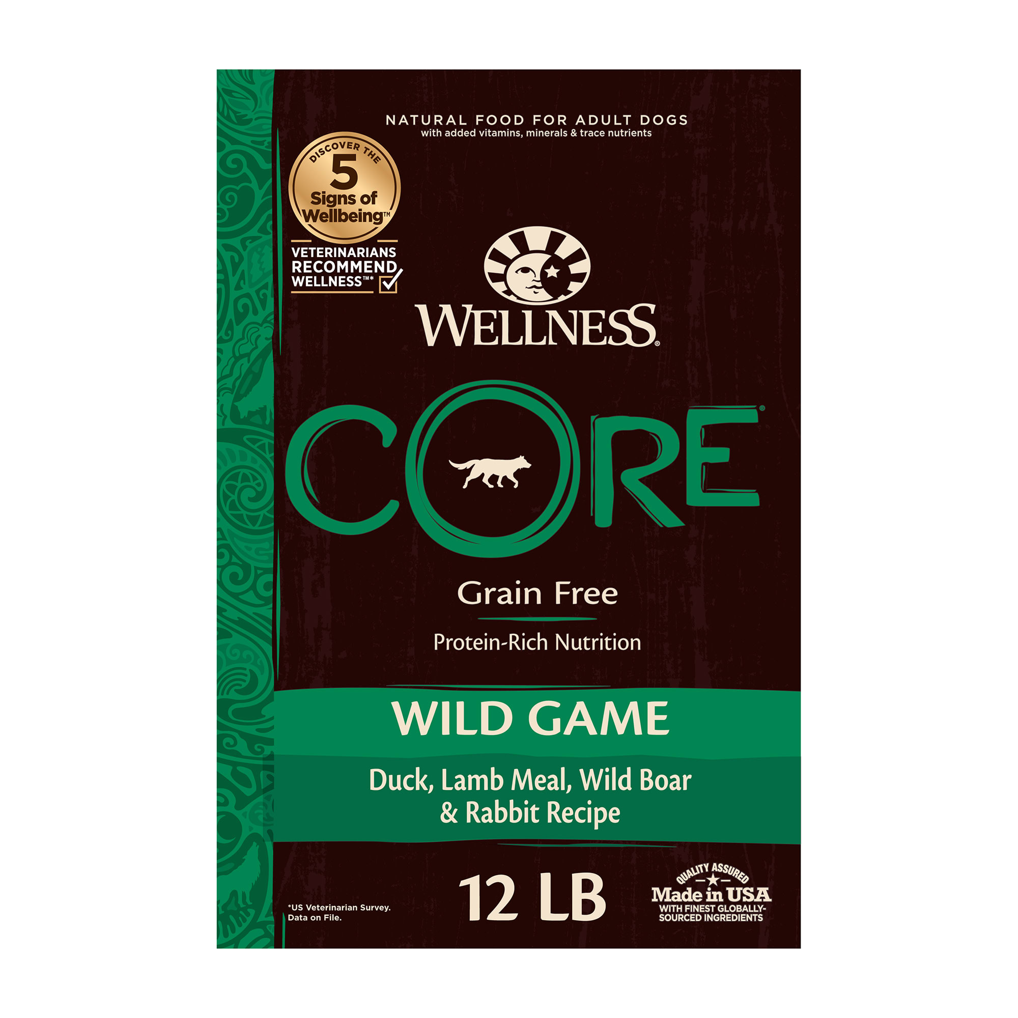 Wellness CORE Natural Grain Free Wild Game Duck Turkey Boar