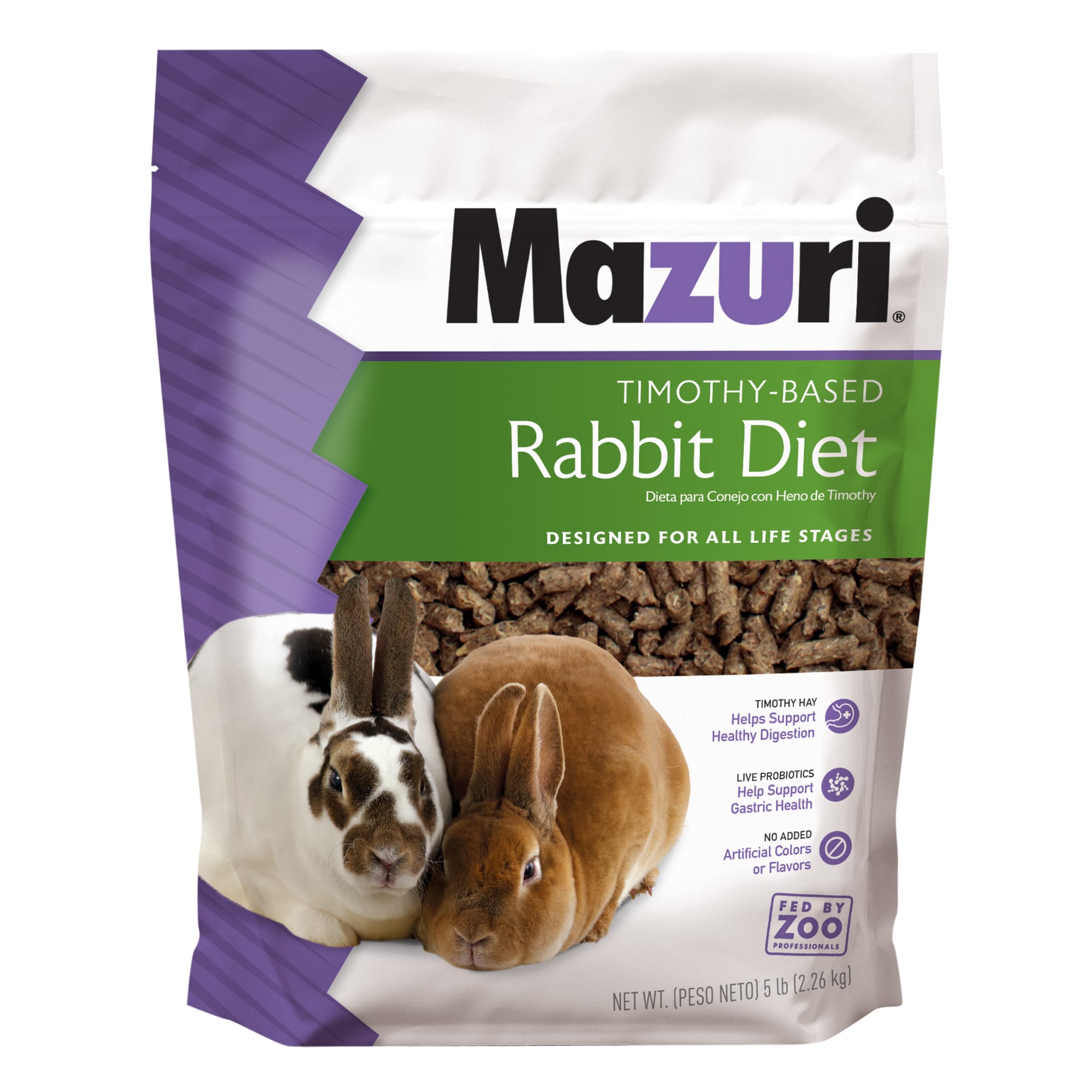 Mazuri Timothy-Based Rabbit Food, 5 lbs 