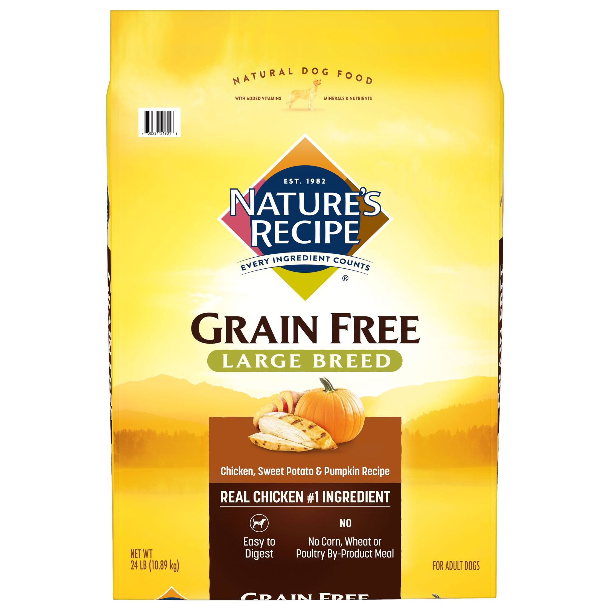 UPC 730521519018 product image for Nature's Recipe Grain Free Chicken Sweet Potato & Pumpkin Large Breed Adult Dog  | upcitemdb.com