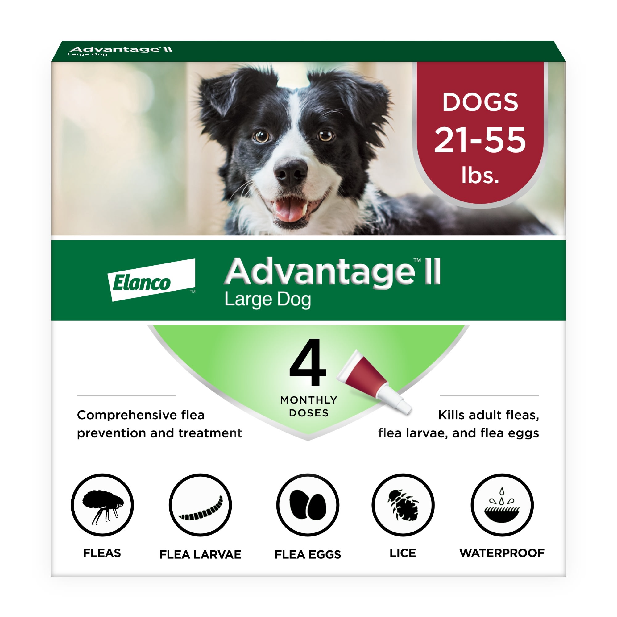 Advantage II OnceAMonth Topical Flea Treatment for Dogs