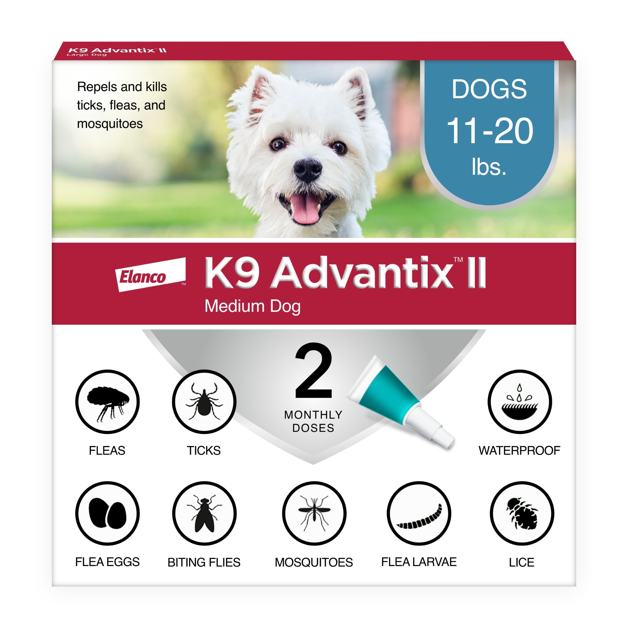 K9 Advantix II Topical Medium Dog Flea 