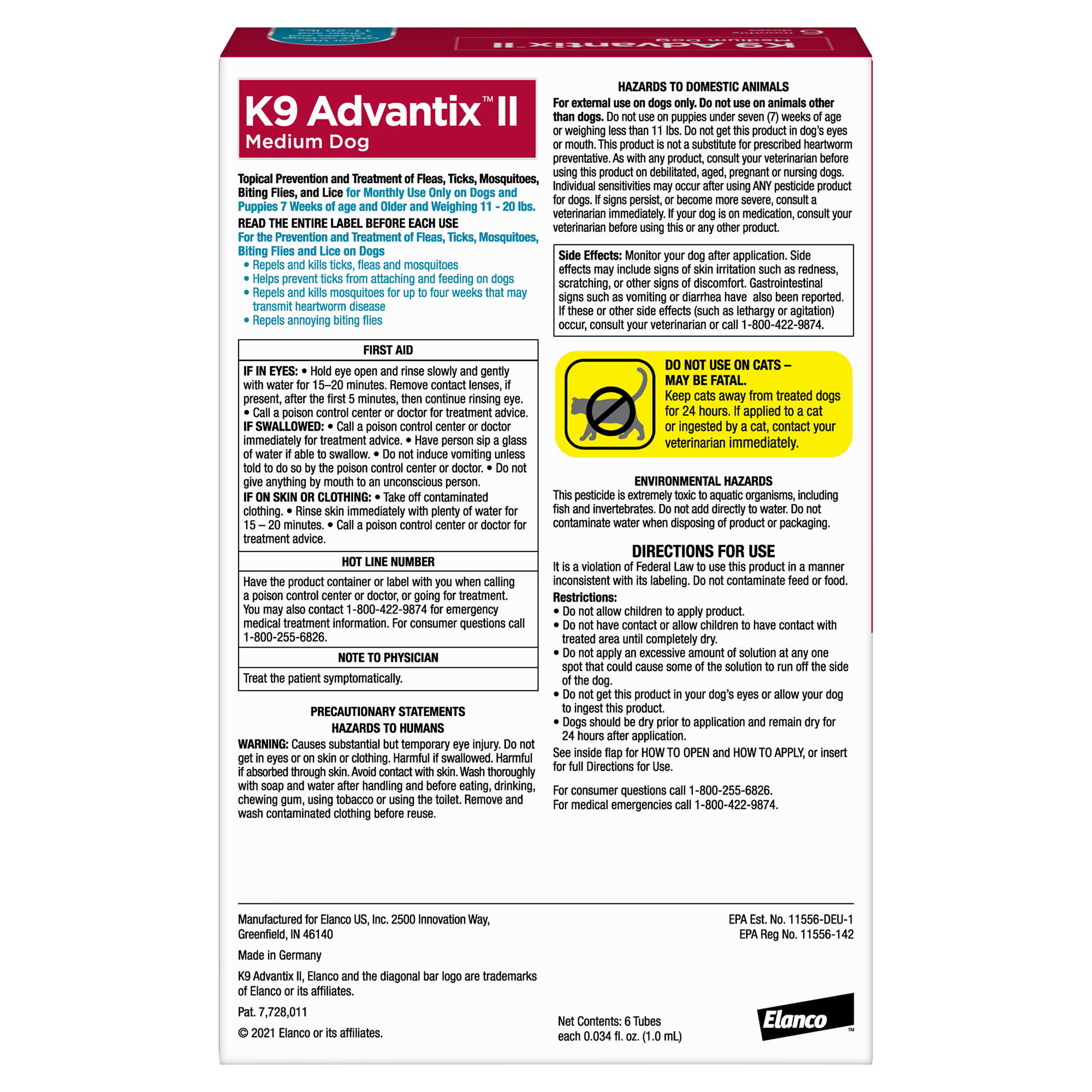 K9 advantix ii medium dog 2024 6 pack