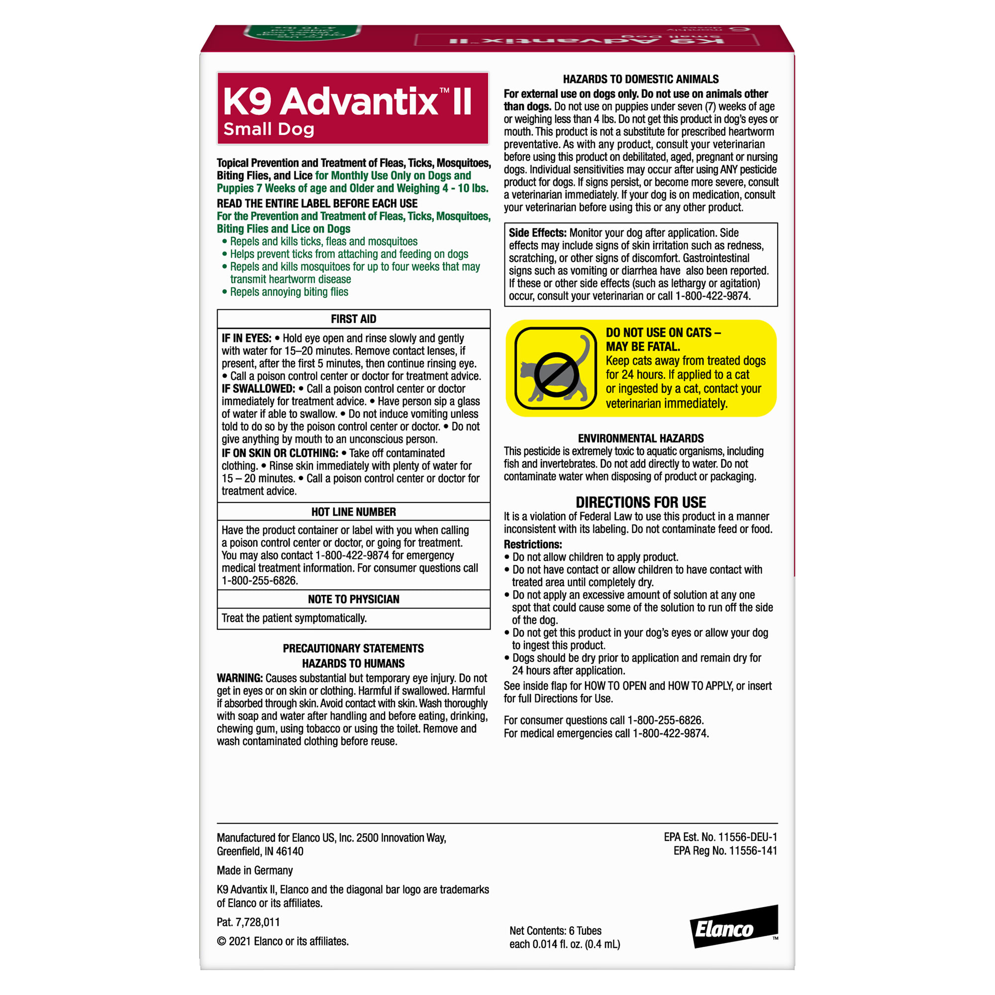 K9 hot sale advantix small