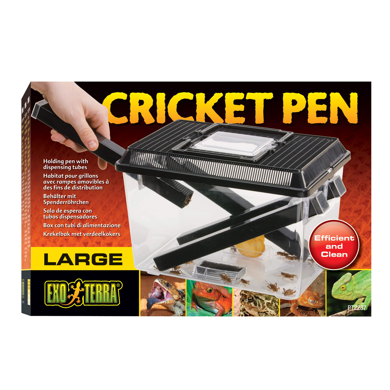  Exo Terra Exo Terra Cricket Pen, Small, 18 Cm X 14 Cm X 11 Cm  (7\U201D X 5.5\U201D X 4.3\U201D) : Kricket Keeper : Pet Supplies