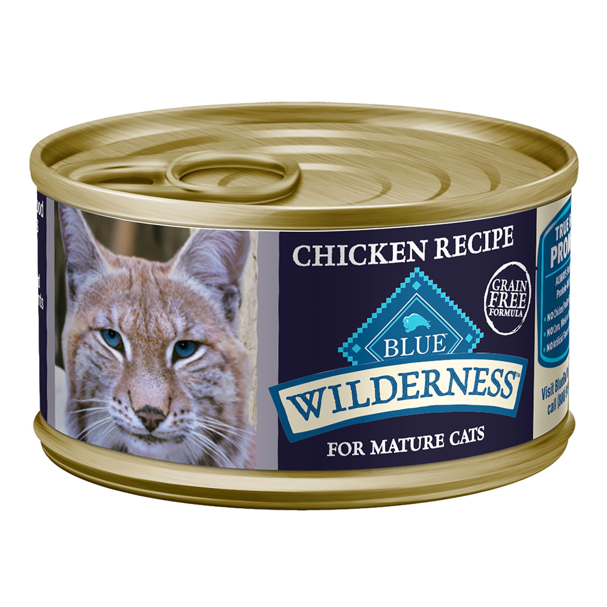 Blue Buffalo Blue Wilderness Mature Chicken Recipe Wet Cat Food, 3 oz
