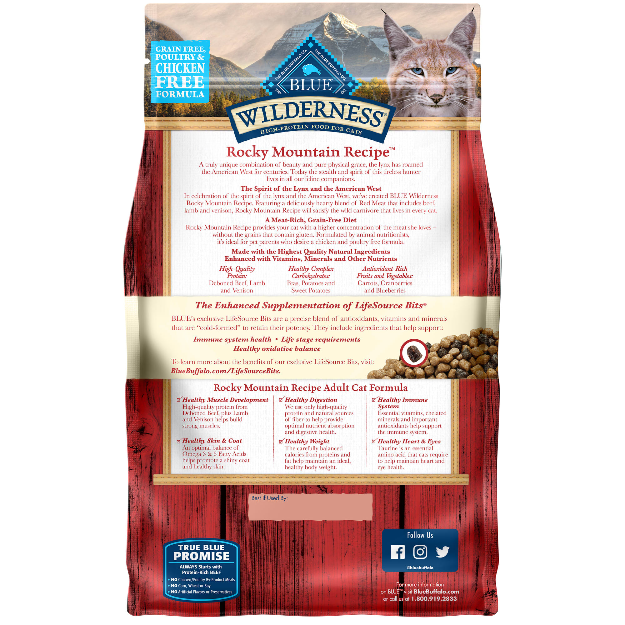 Blue Buffalo Blue Wilderness Rocky Mountain Recipe Adult Red Meat