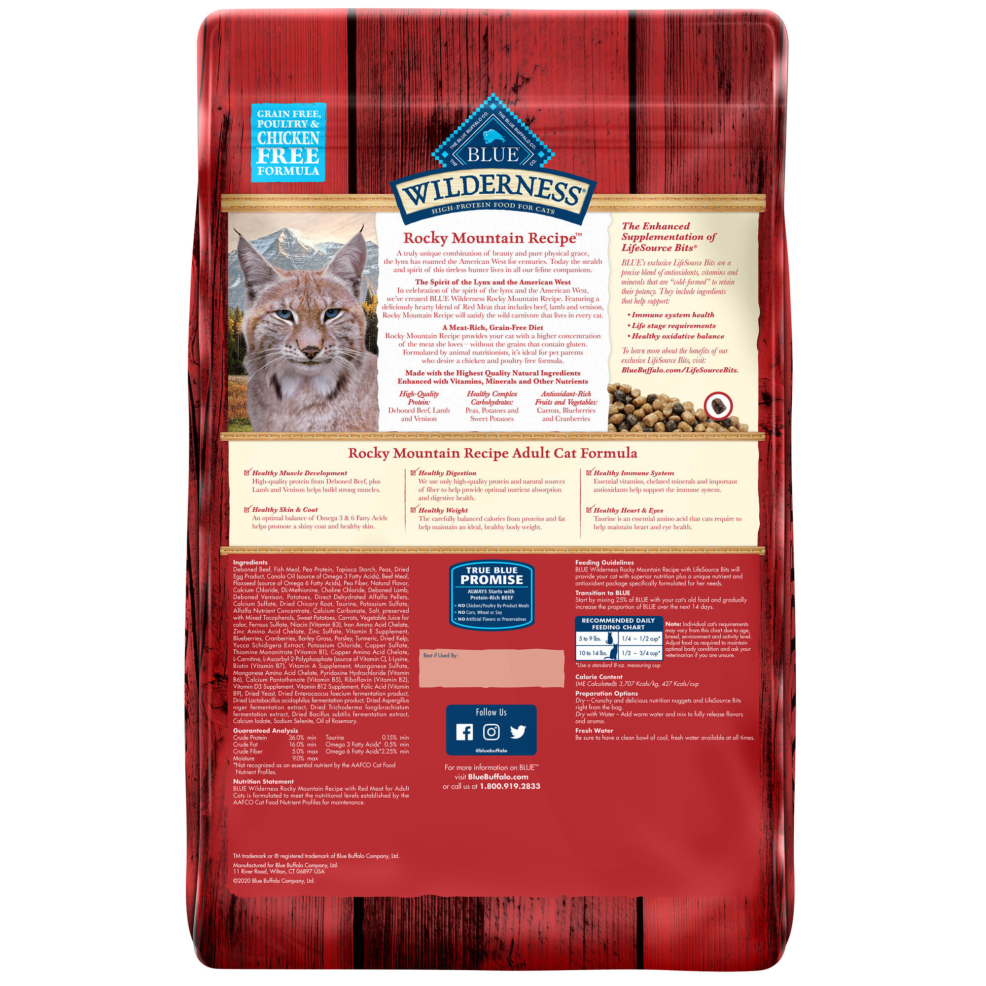 Blue buffalo wilderness cat food sale ingredients