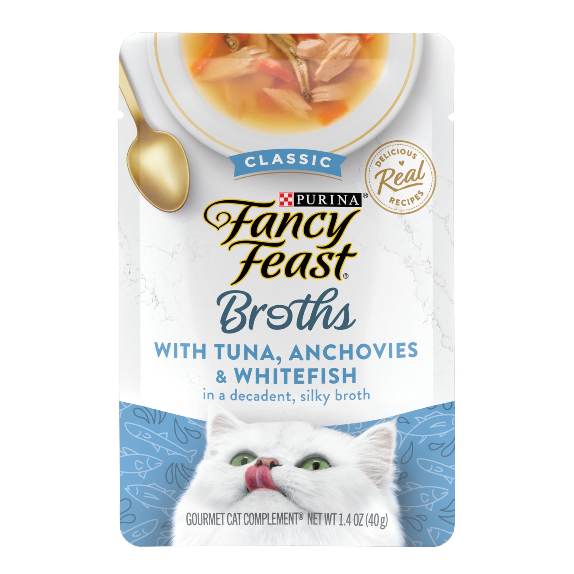 Fancy Feast Lickable Classic With Tuna Anchovies and Whitefish