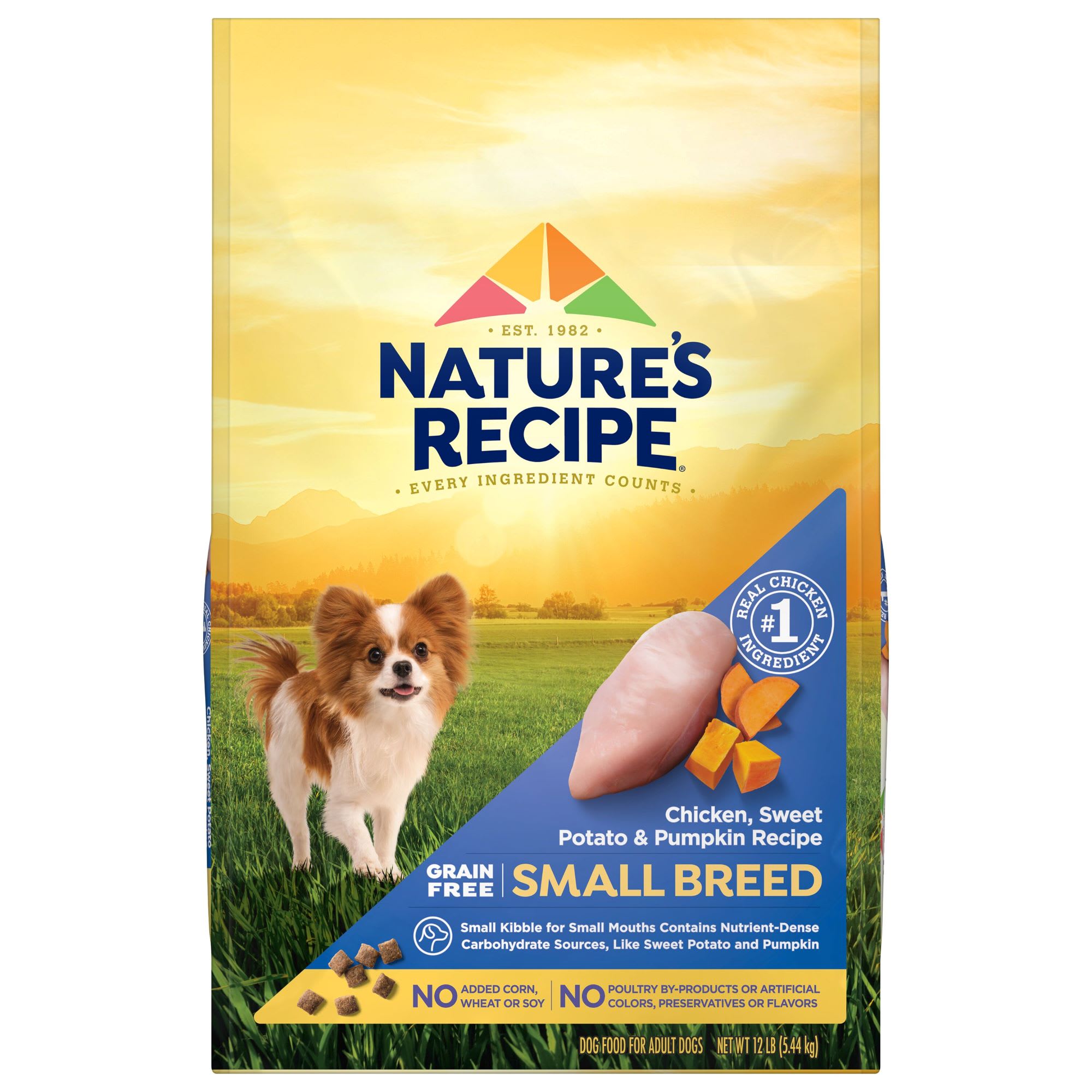 Nature s Recipe Grain Free Chicken Sweet Potato Pumpkin Small Breed Dog Food 12 lbs