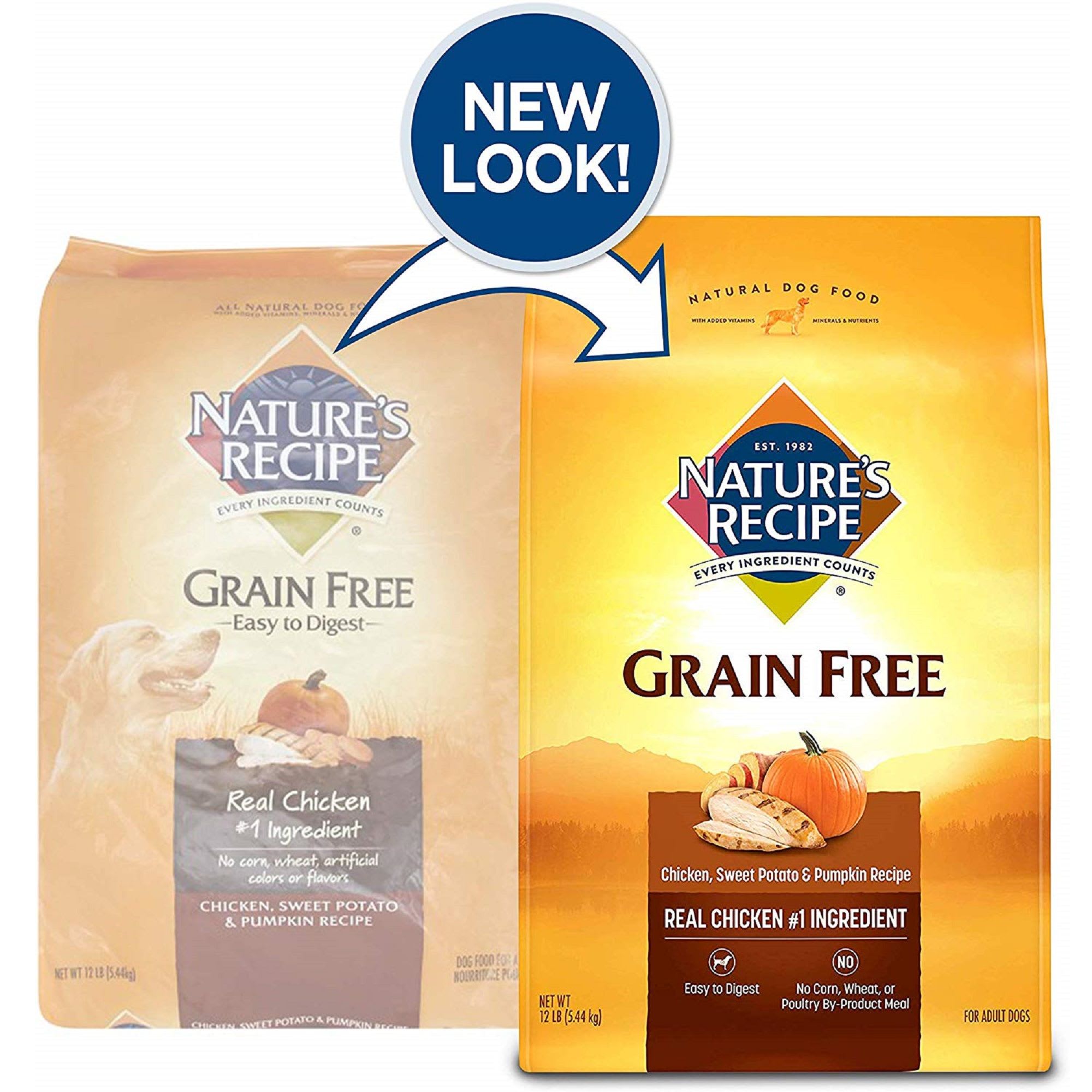 Nature S Recipe Grain Free Chicken Sweet Potato Pumpkin Dry Dog Food Petco