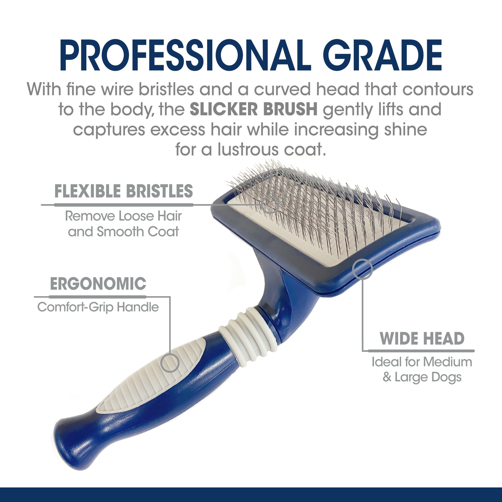 Magic Coat Flex & Contour Soft Brush for Dogs