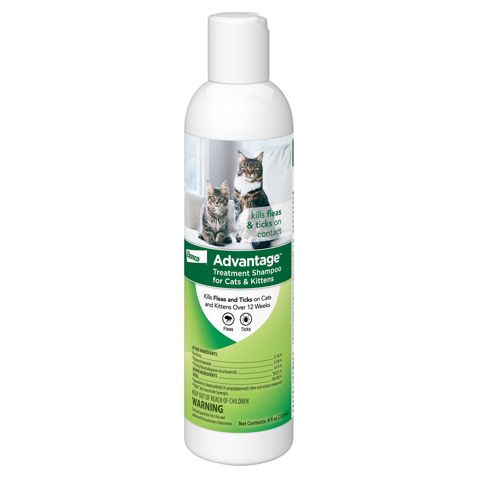 Advantage Elanco Flea Tick Treatment Shampoo for Cats Kittens