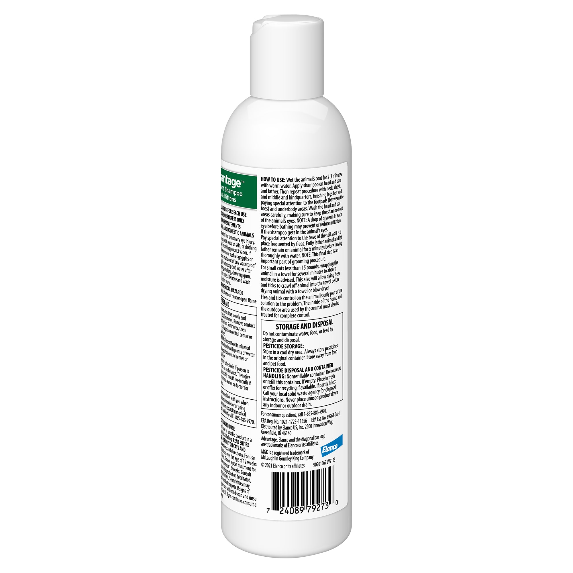 Advantage flea outlet shampoo for cats