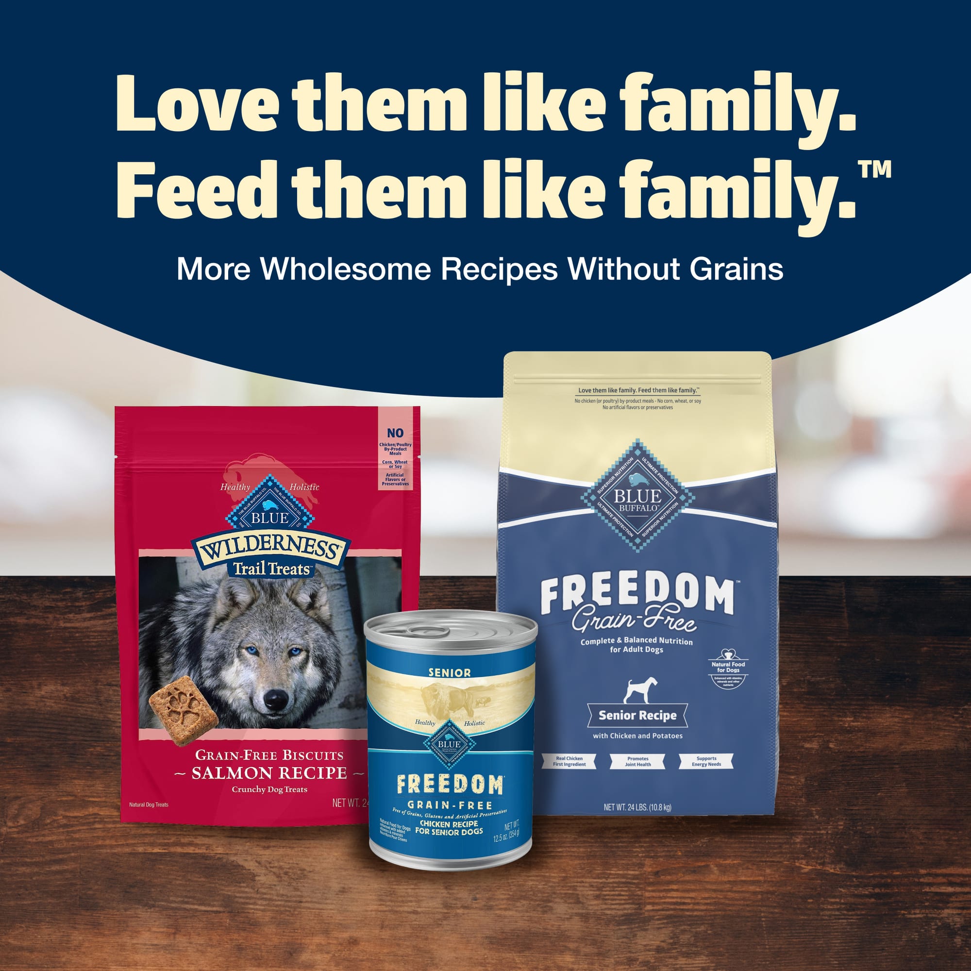 Blue Buffalo Freedom Grain-Free Chicken Potatoes Senior Dog Food