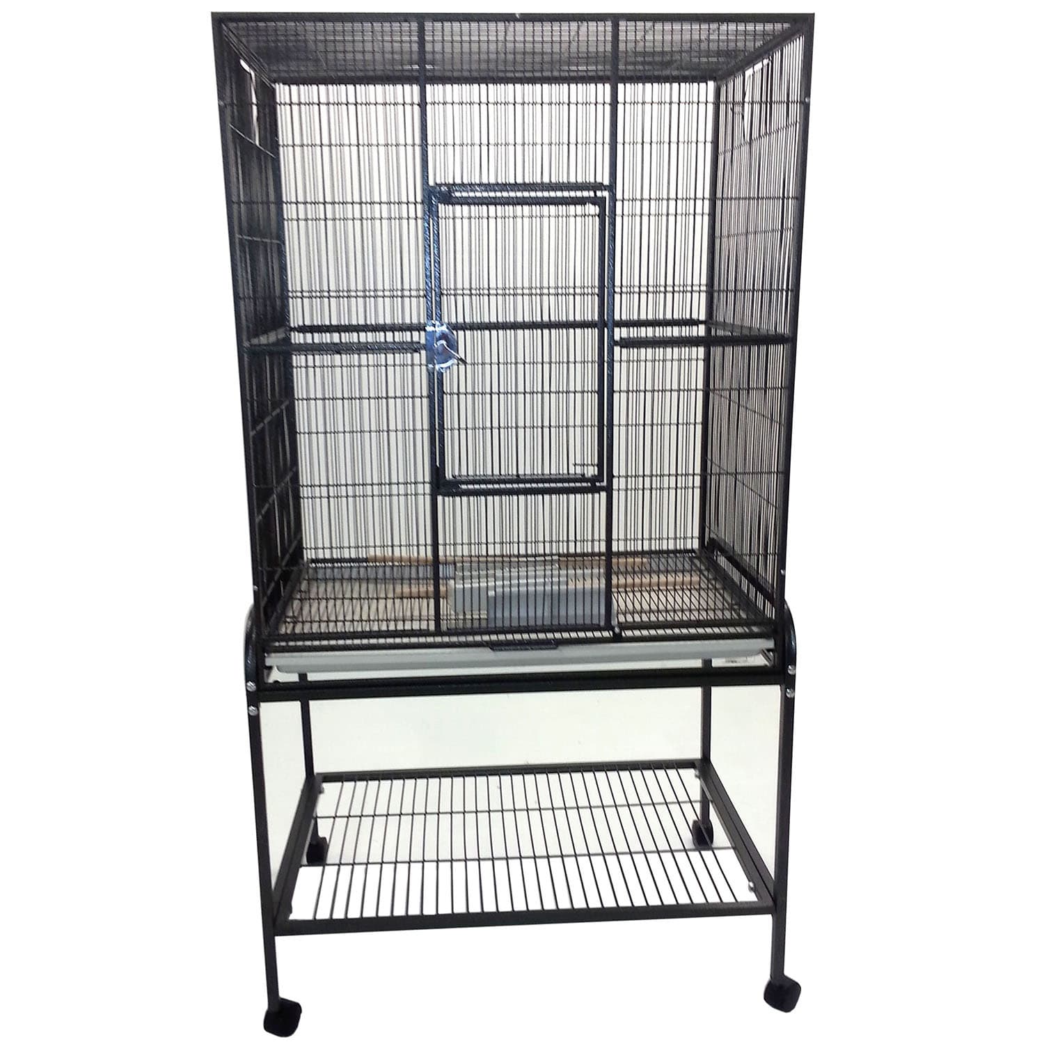 A E Cage Company Flight Bird Cage in Black