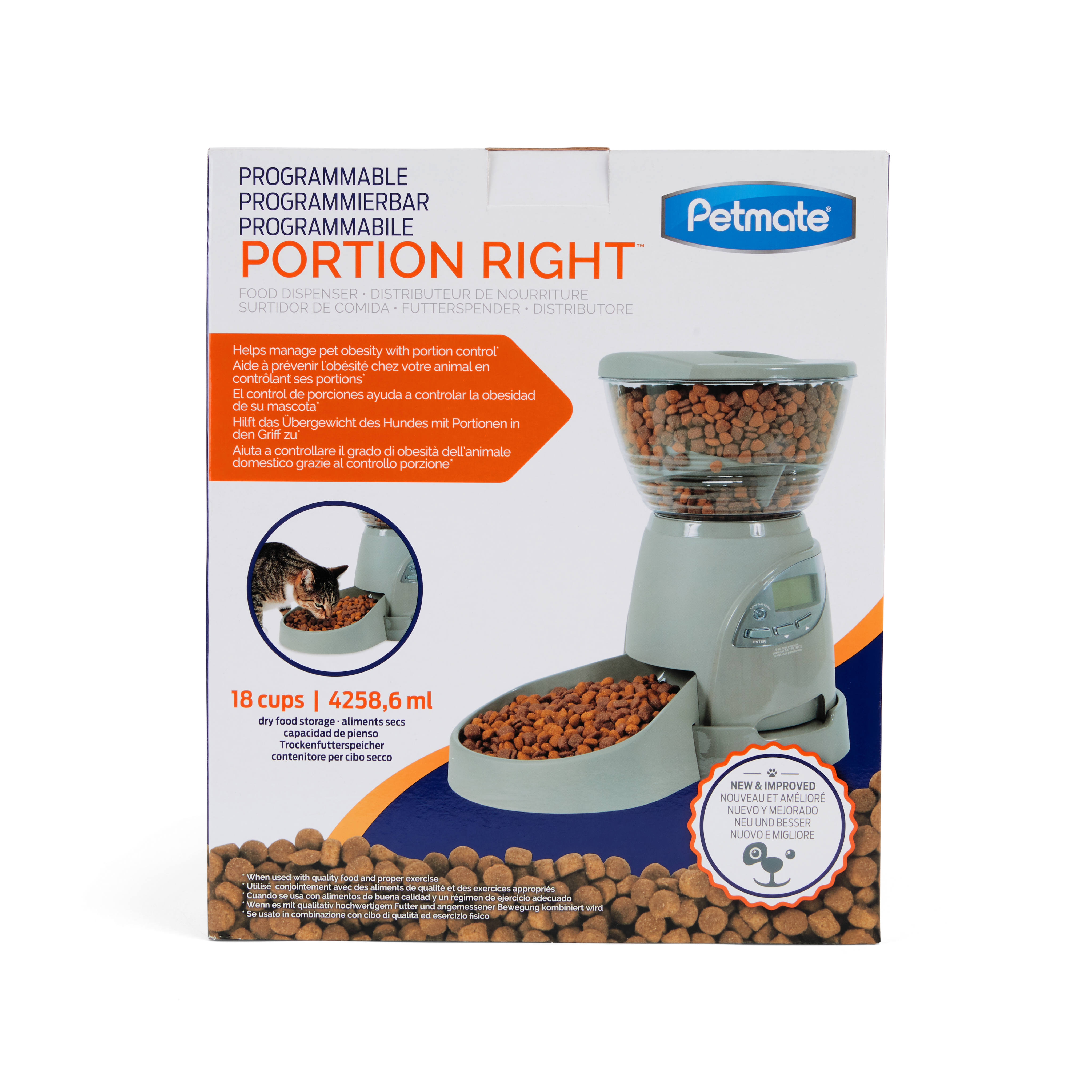 Petmate portion right programmable pet clearance feeder