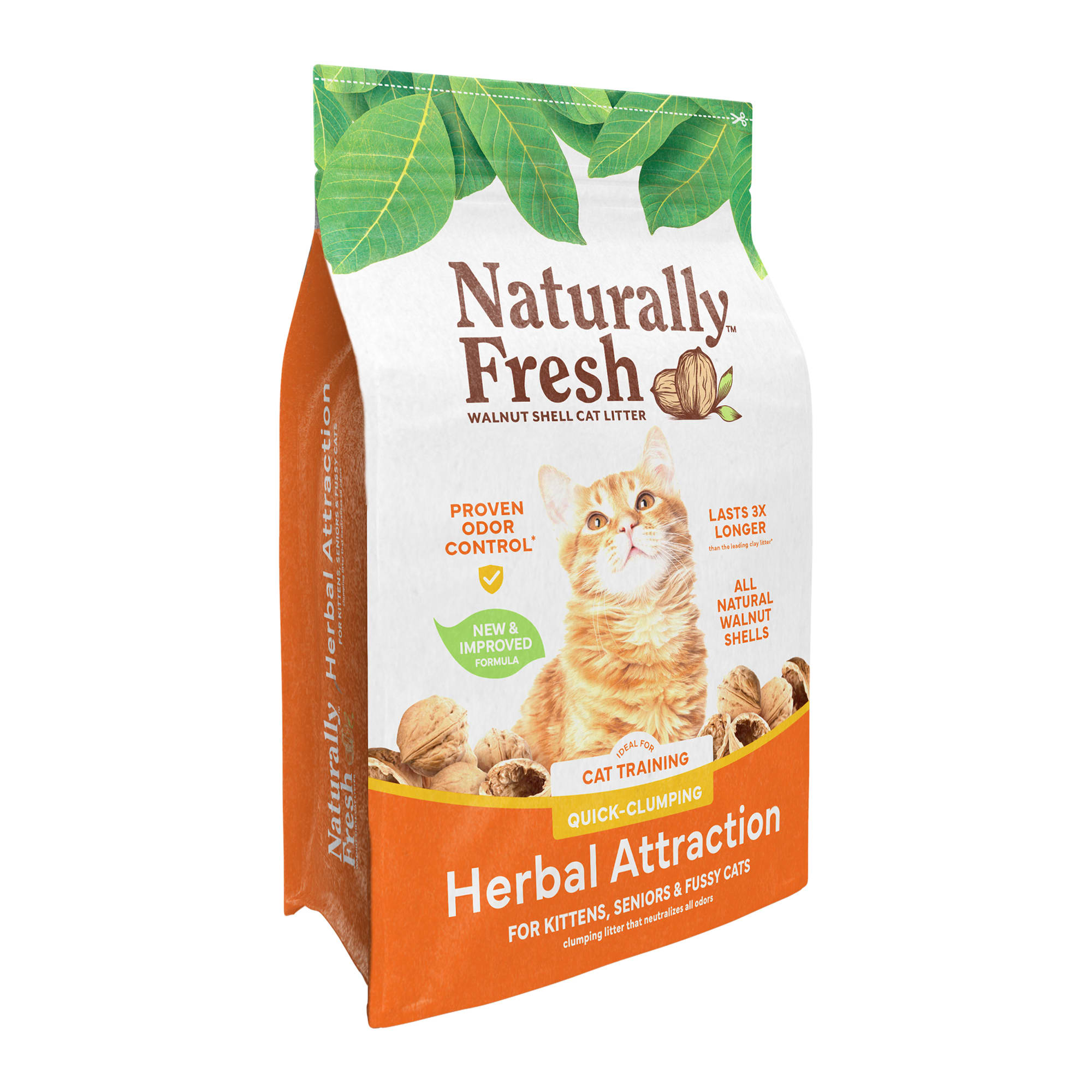 Naturally Fresh Herbal Attraction Quick-Clumping Walnut Cat Litter