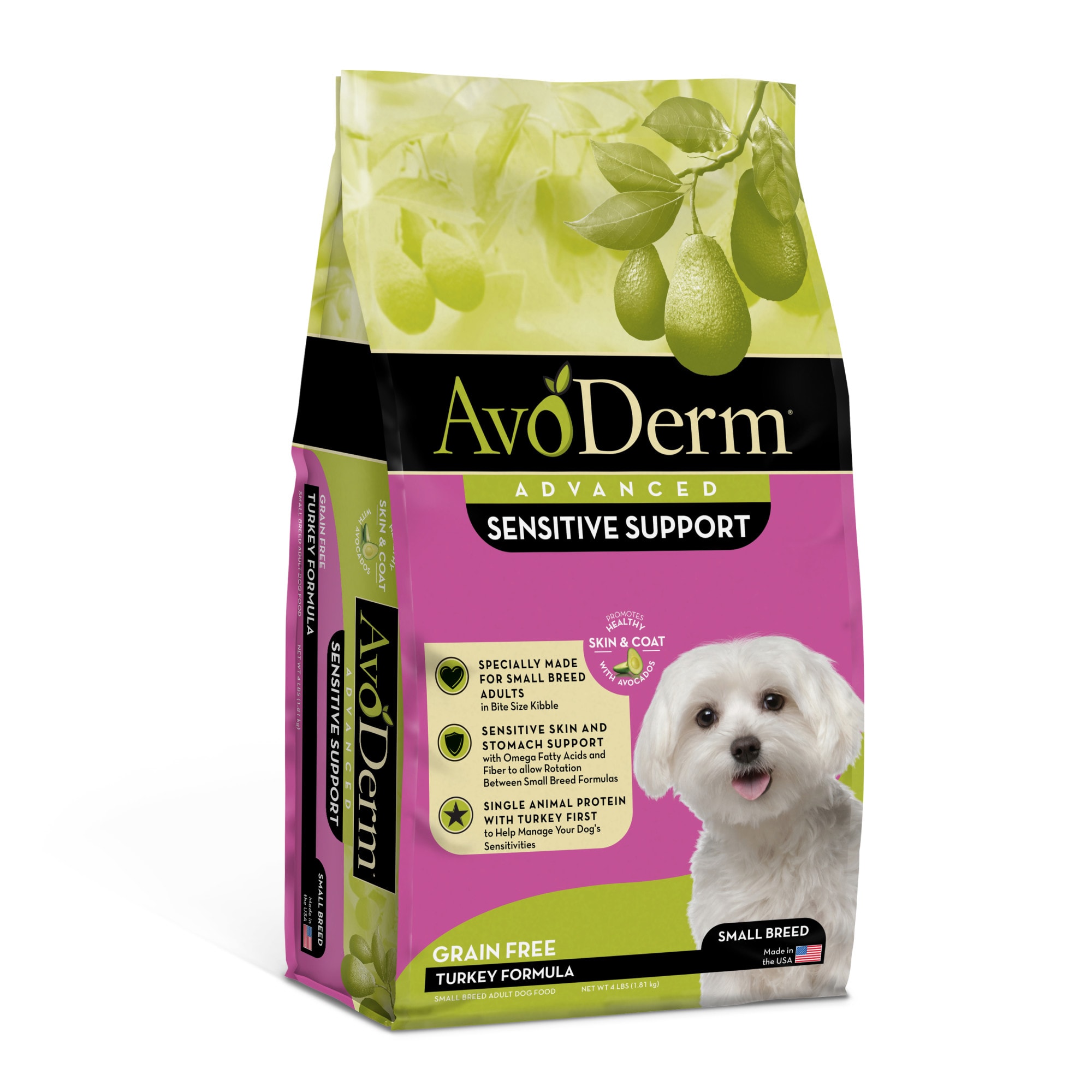 AvoDerm Advanced Sensitive Support Grain Free Small Breed Turkey