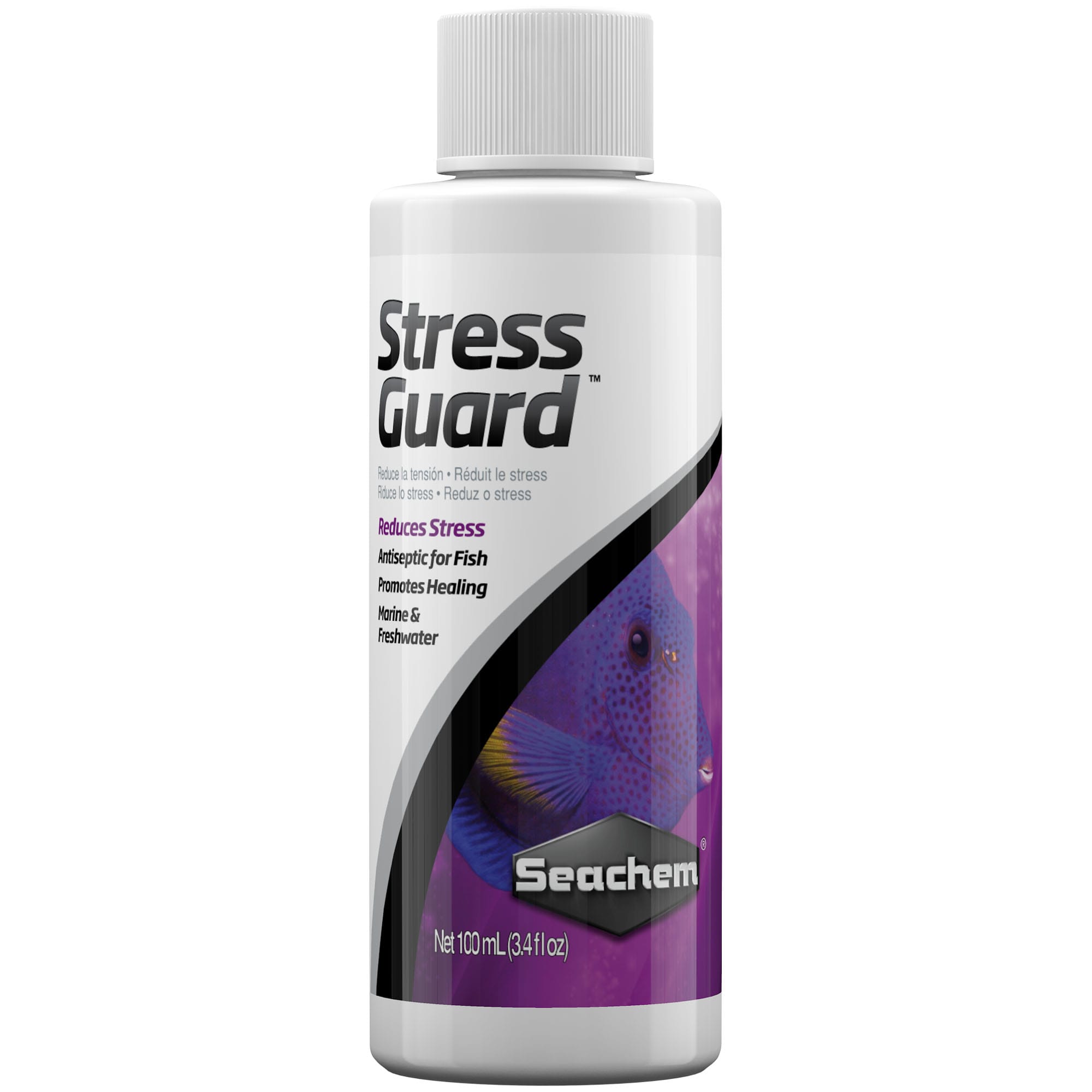 Seachem StressGuard Water Conditioner, 3.4 fl oz.