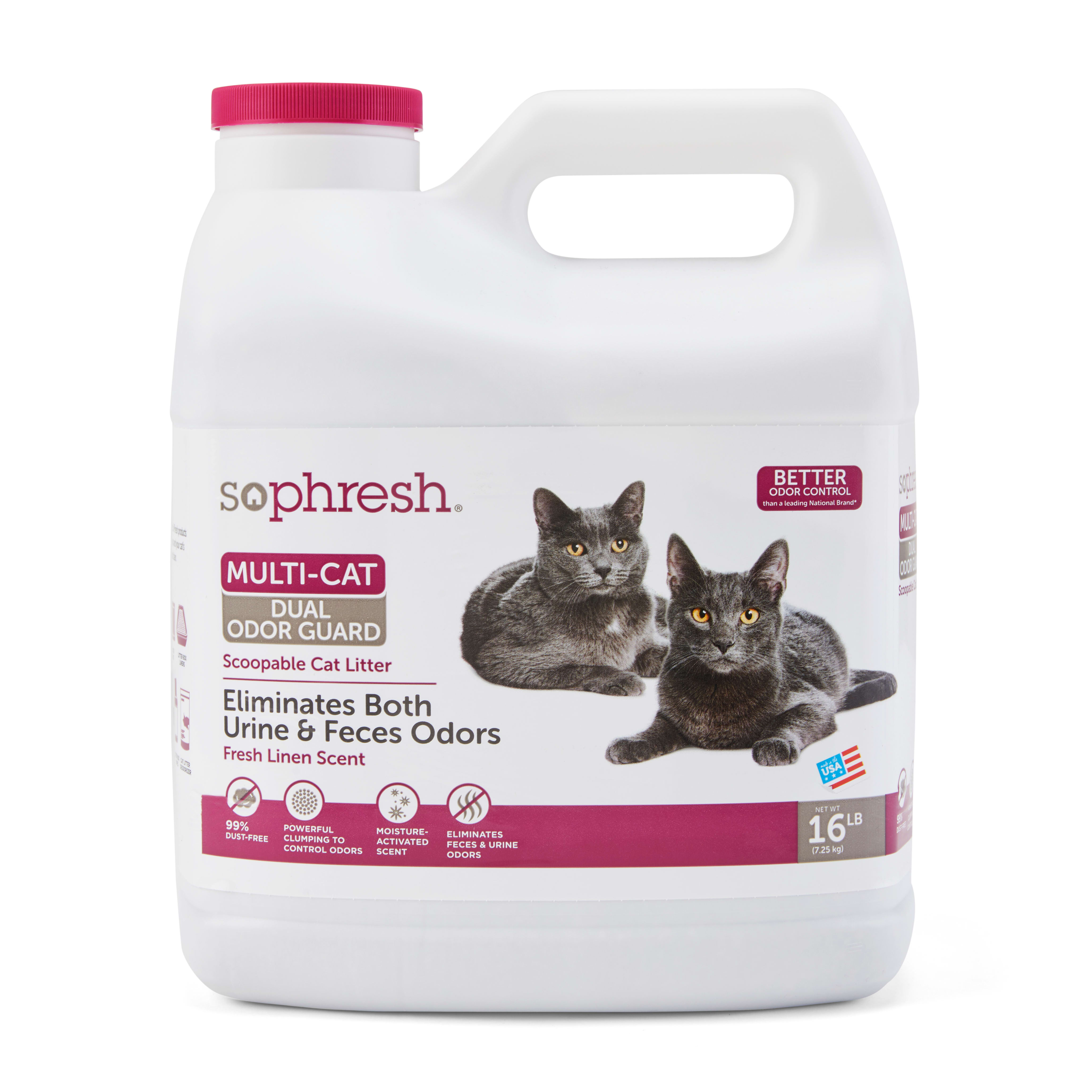 So Phresh Dual Odor Guard Scoopable Cat Litter 16 lbs. Petco