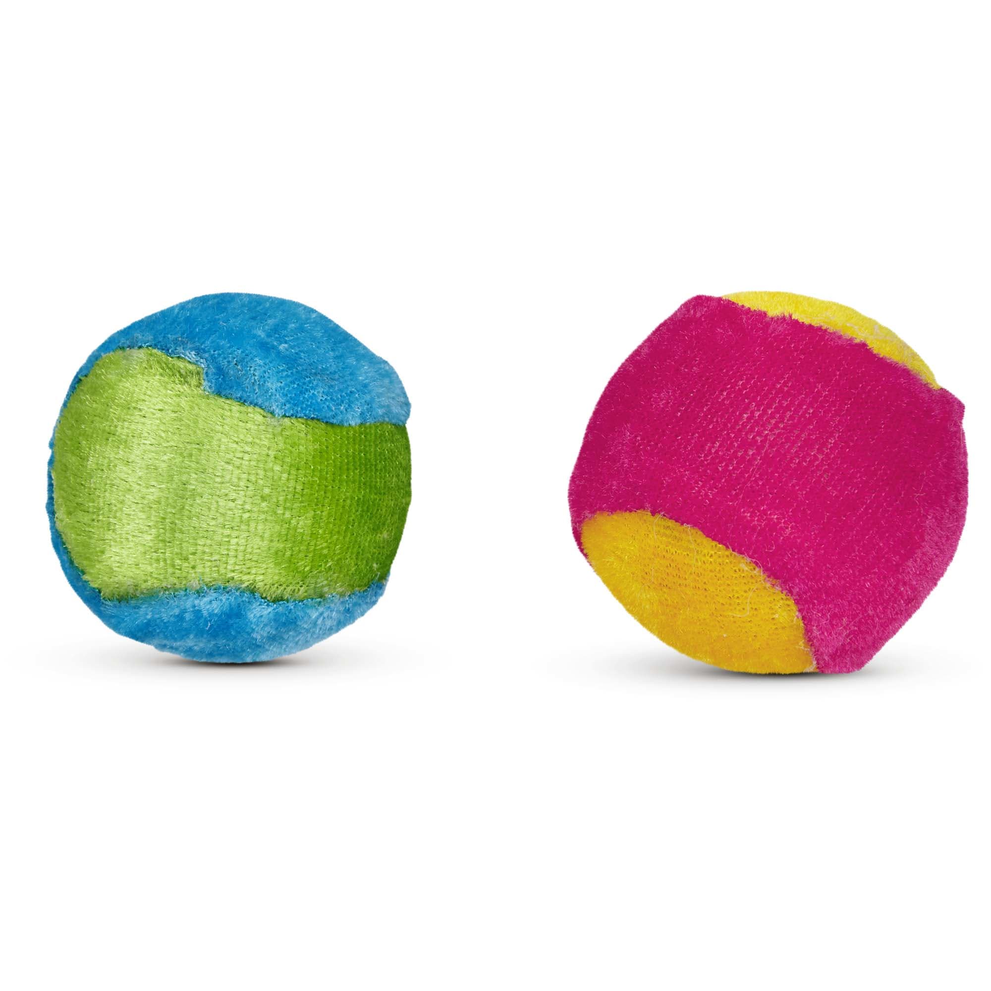 Leaps Bounds Plush Ball Cat Toy in Assorted Colors Petco