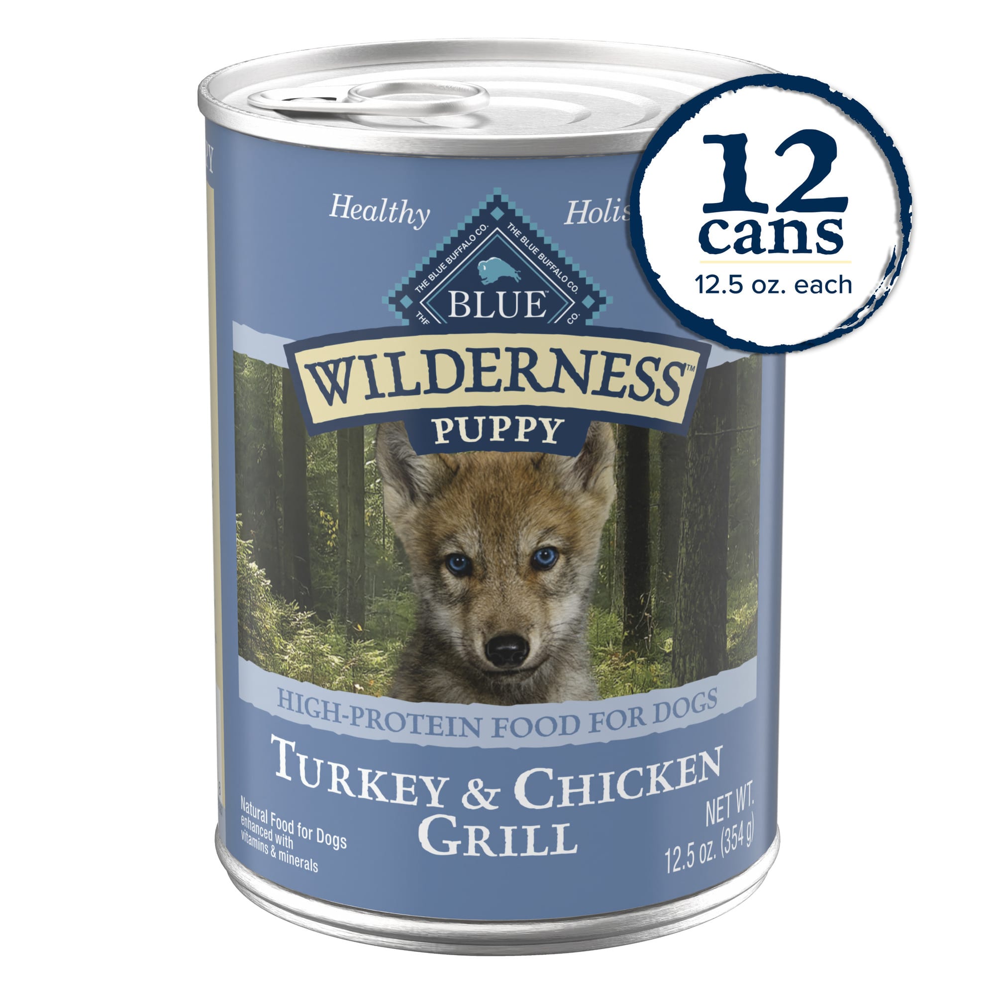 Canned puppy shops chow