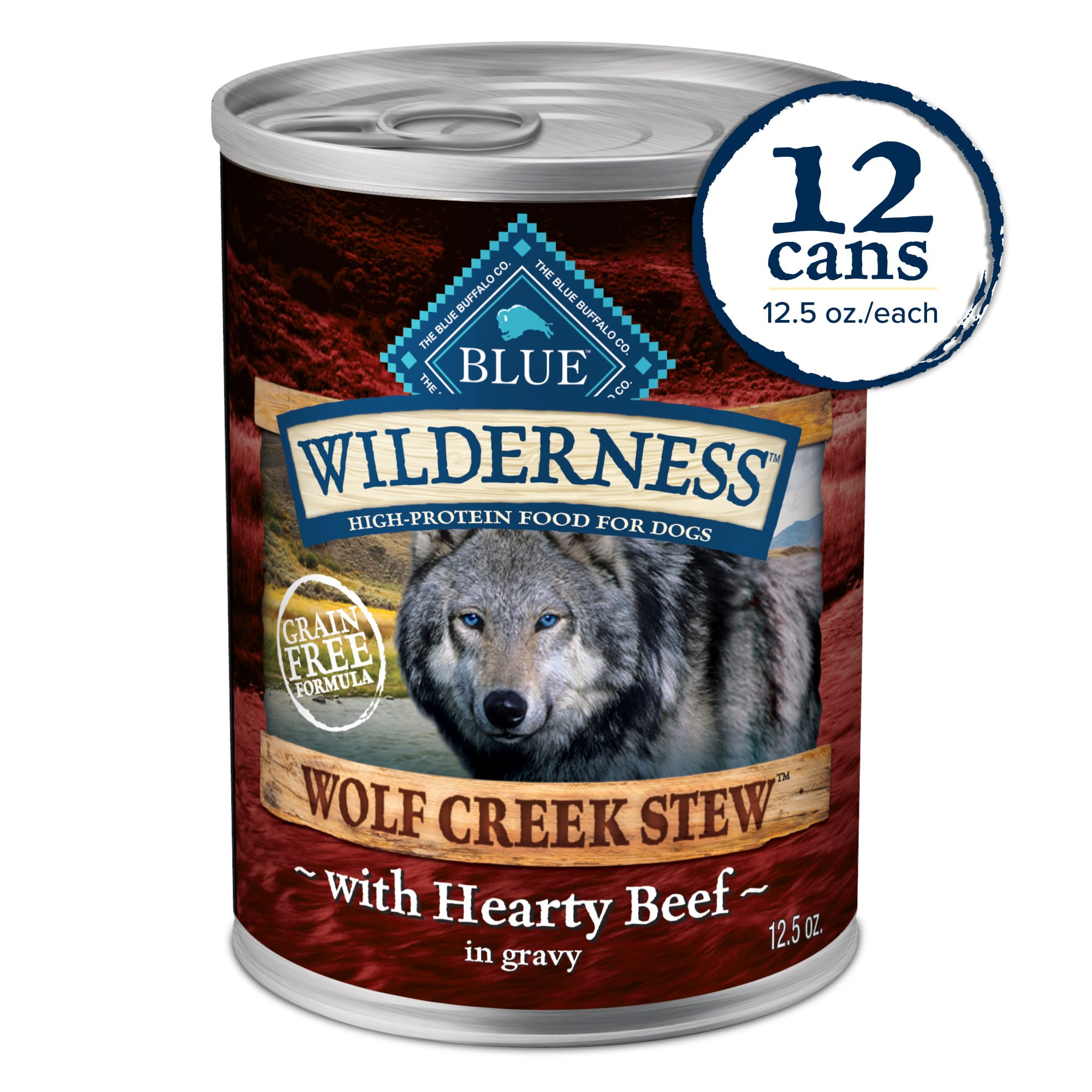 Blue Buffalo Blue Wilderness Wolf Creek Stew Hearty Beef Stew Wet