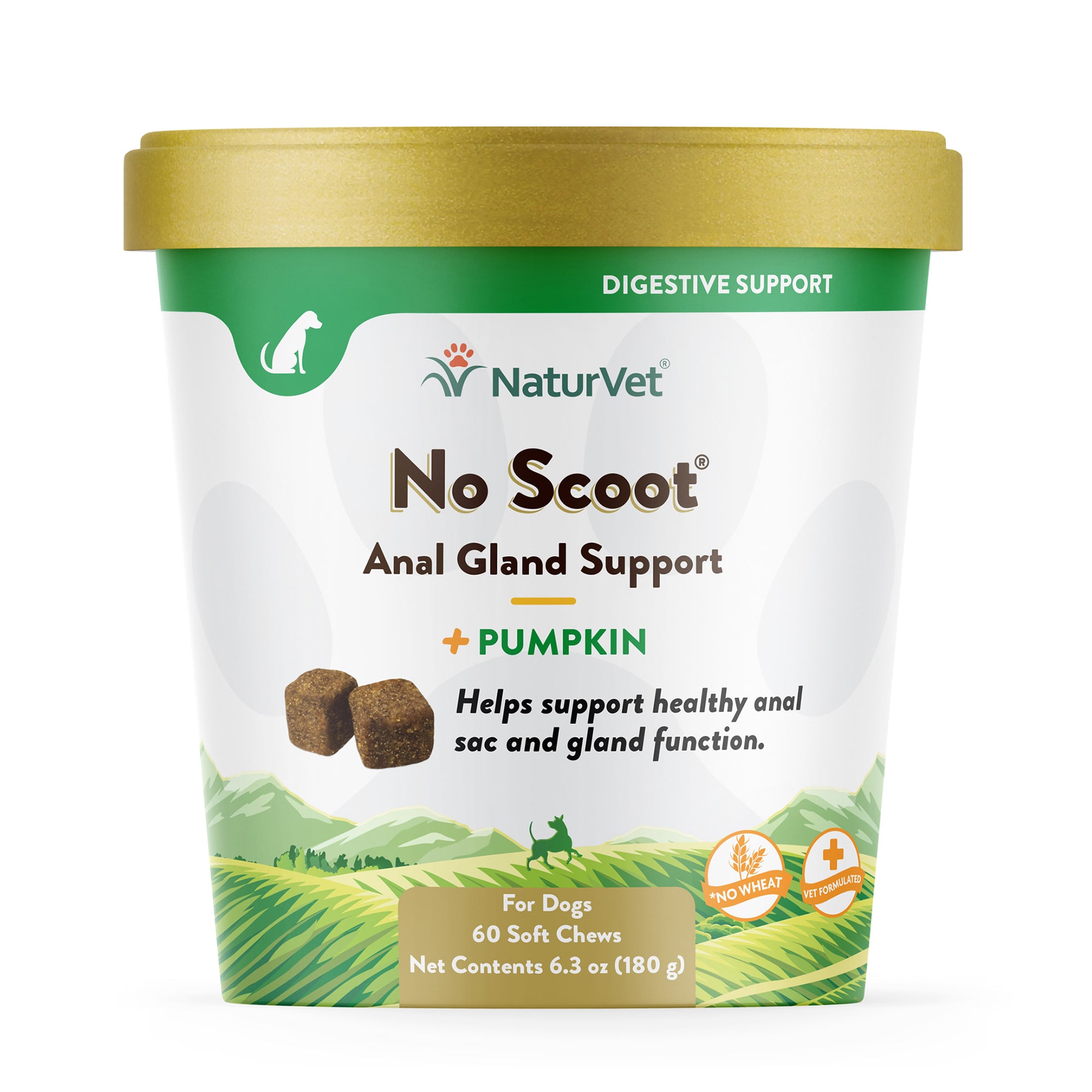 NaturVet No Scoot Dog Soft Chews, Pack 