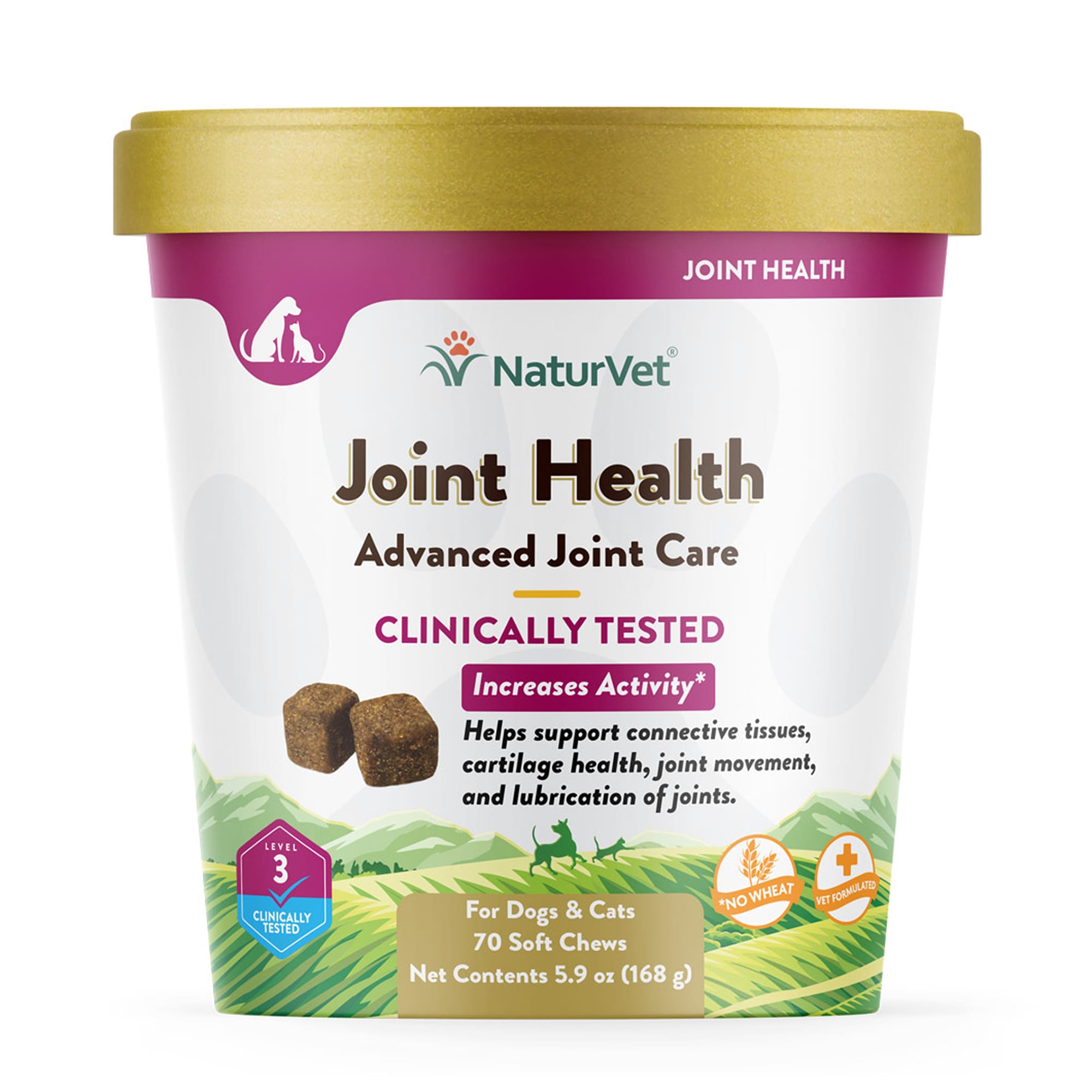 NaturVet Joint Health Level 3 Dog Soft Chew 5.9 oz. Count of 70 Petco