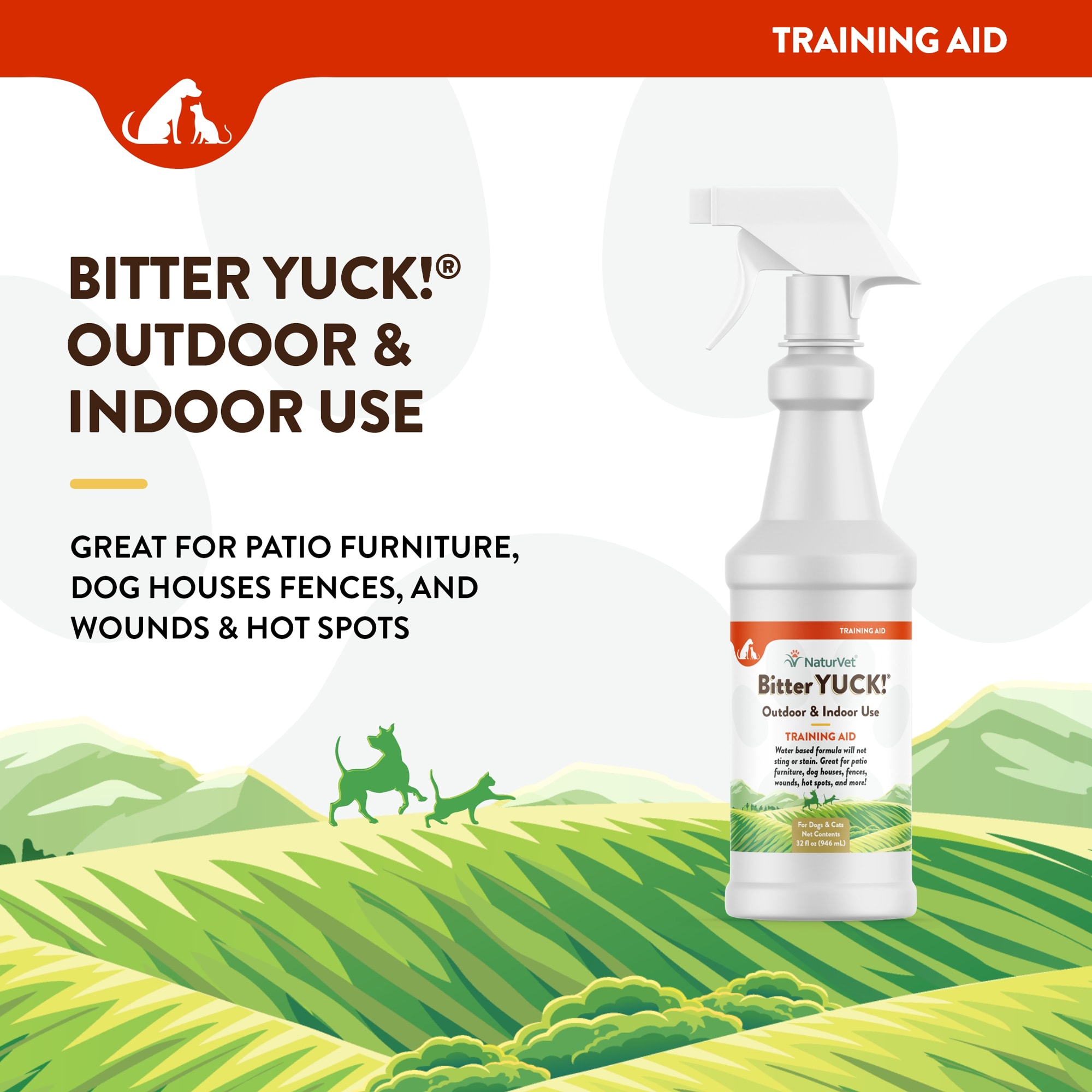 NaturVet Bitter Yuck No Chew Spray 16 fl. oz. Petco