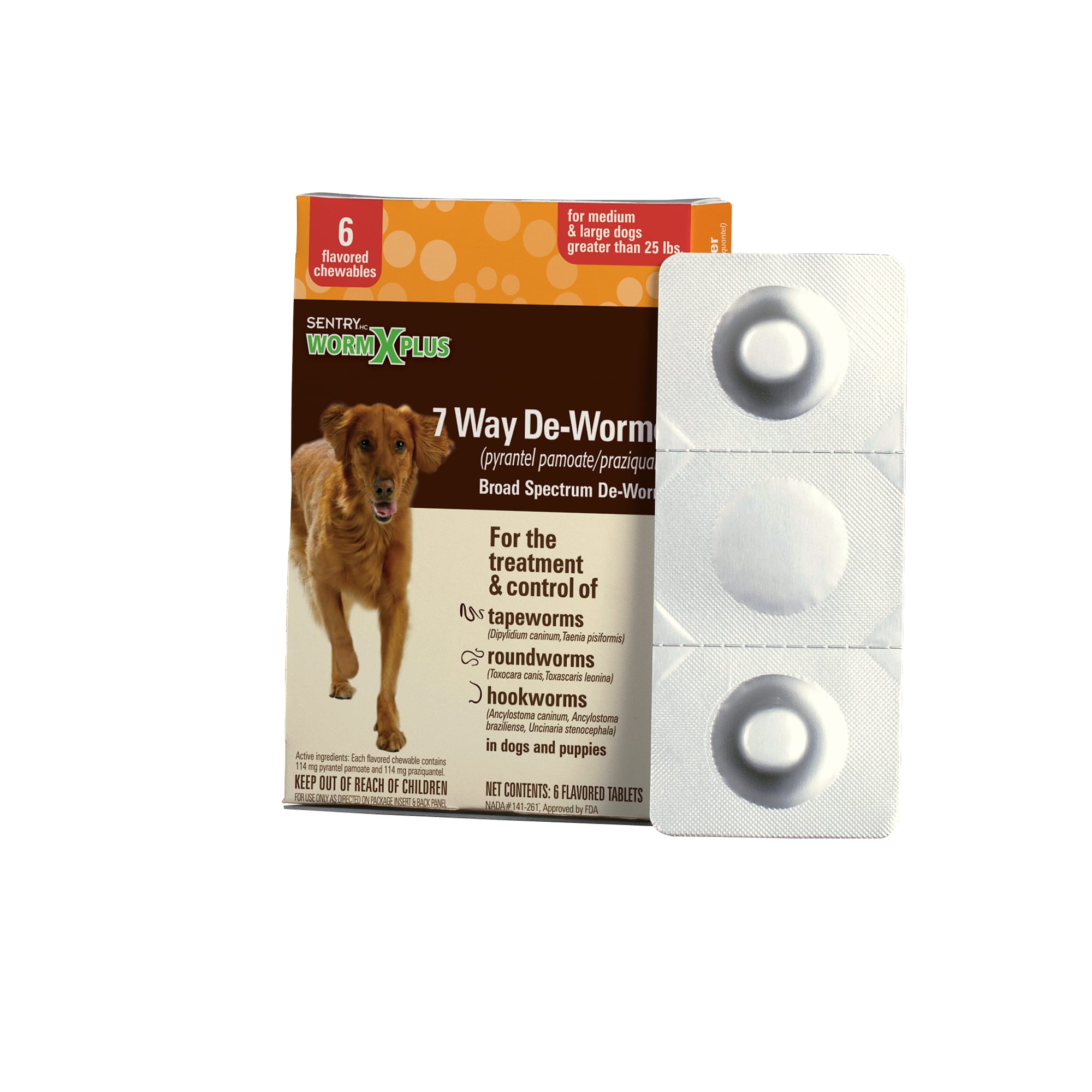 Sentry worm x plus 7 way dewormer small hot sale dogs