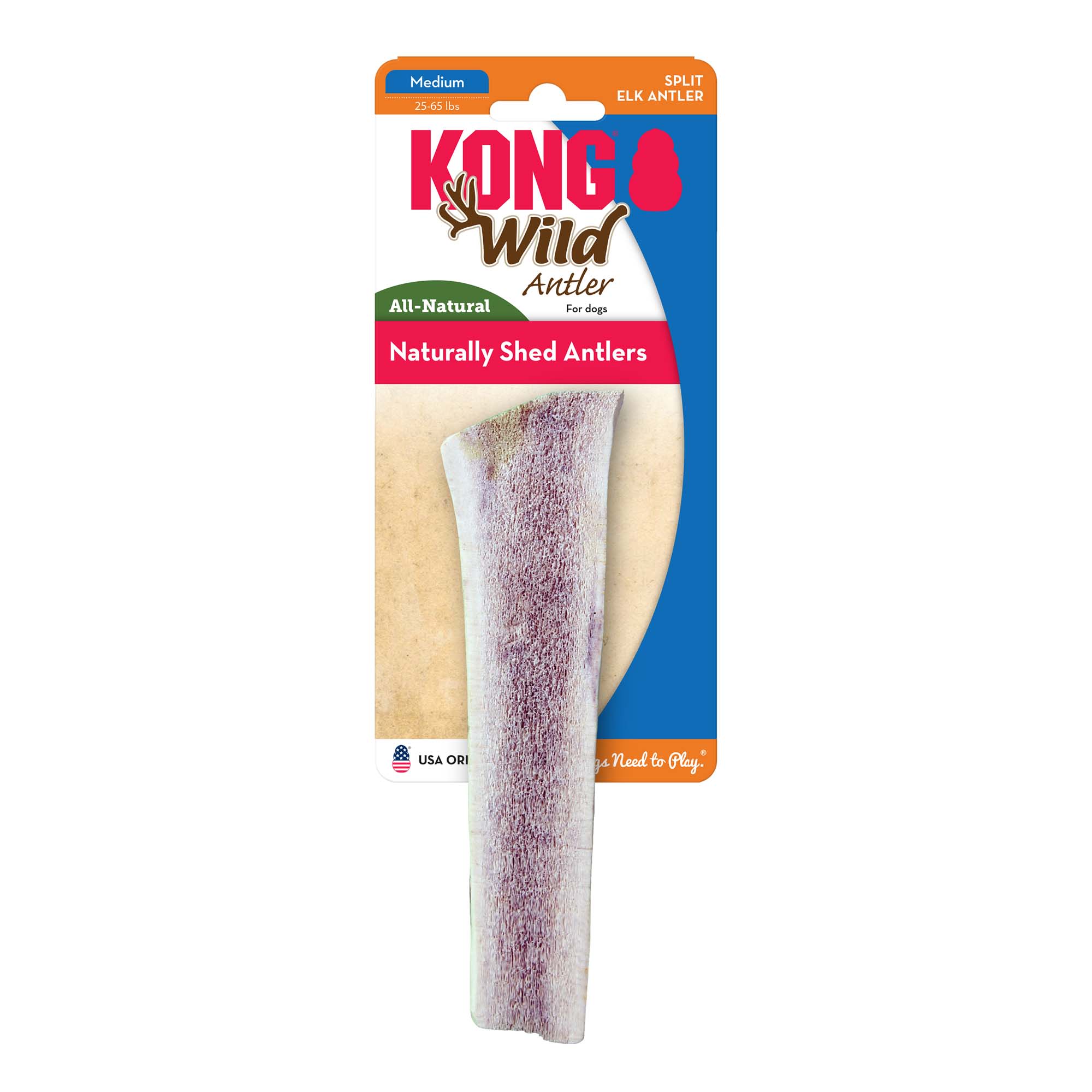 KONG Wild Split Elk Antler Dog Bone Small Petco