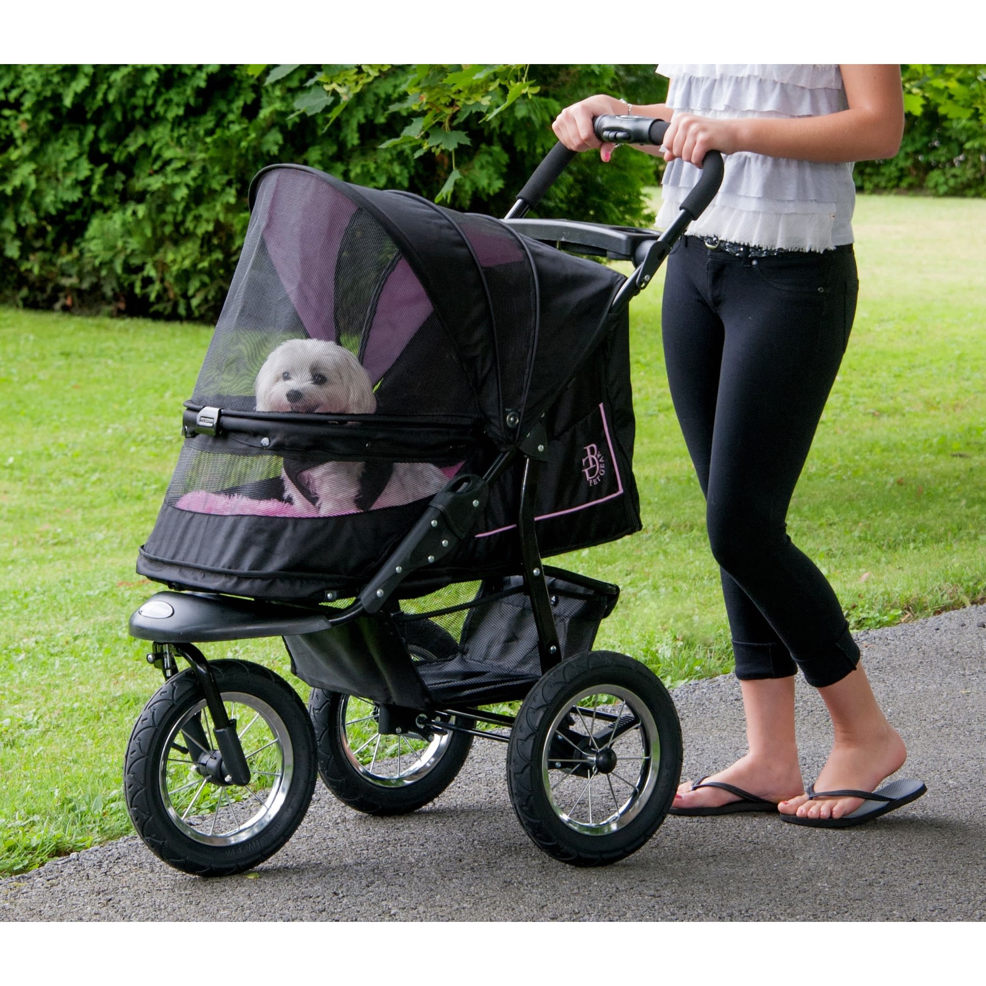 Pet Gear NV No Zip Rose Pet Stroller For pets up to 70 lbs. Petco