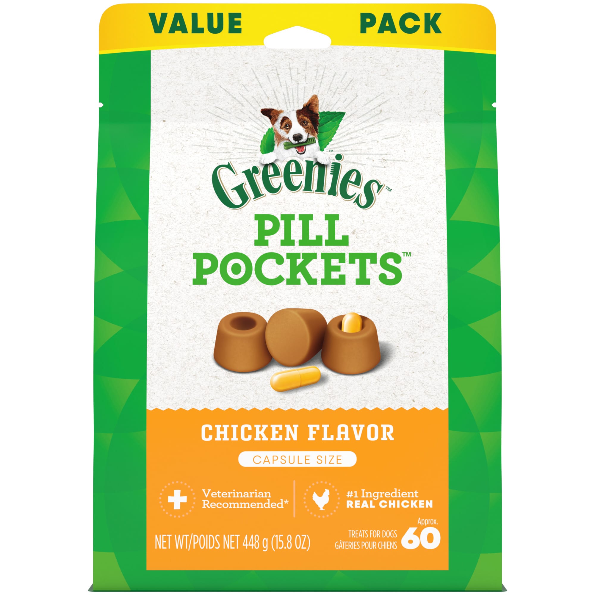 Greenies Pill Pockets Capsule Size 