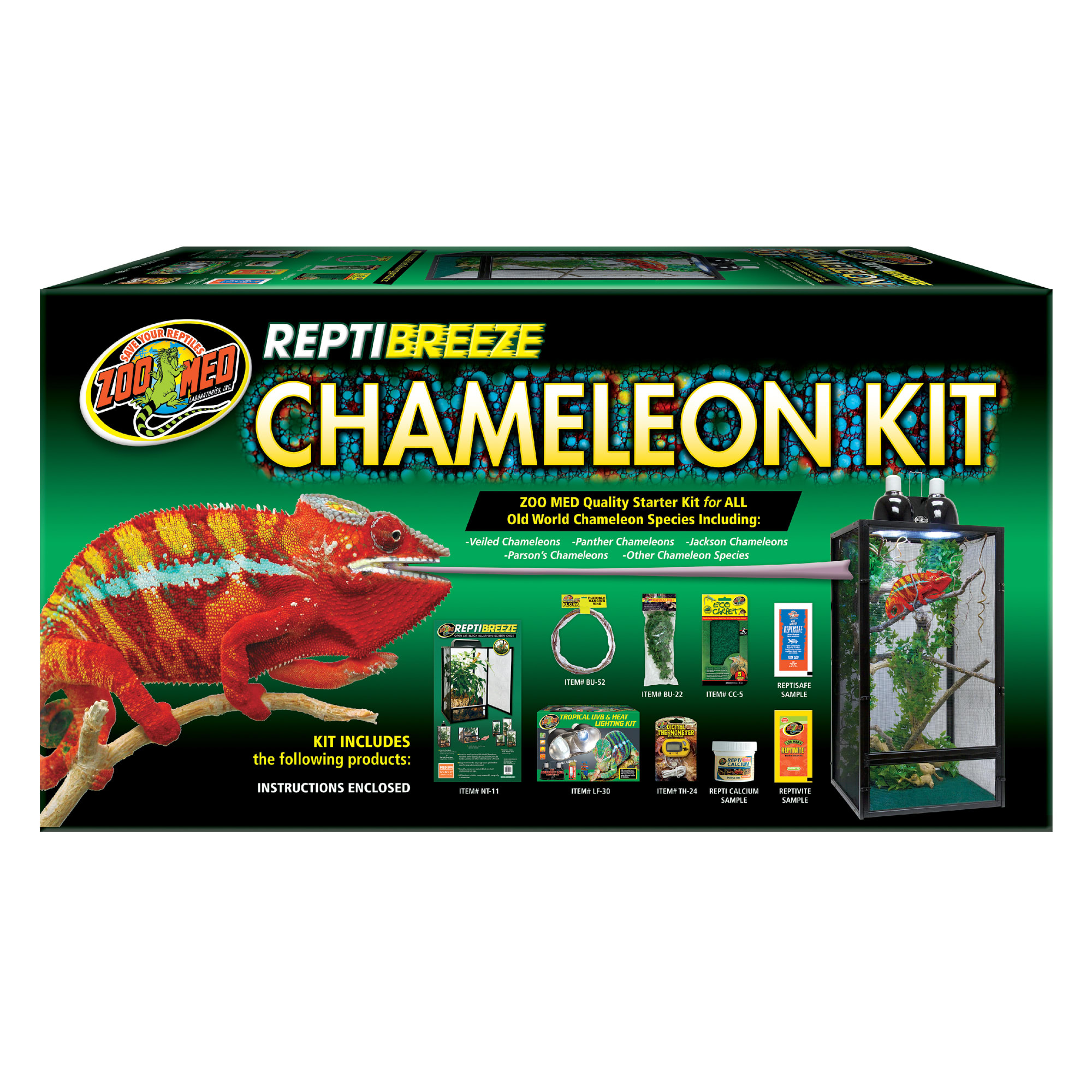 Zoo Med Repti Breeze Chameleon Kit, 16 