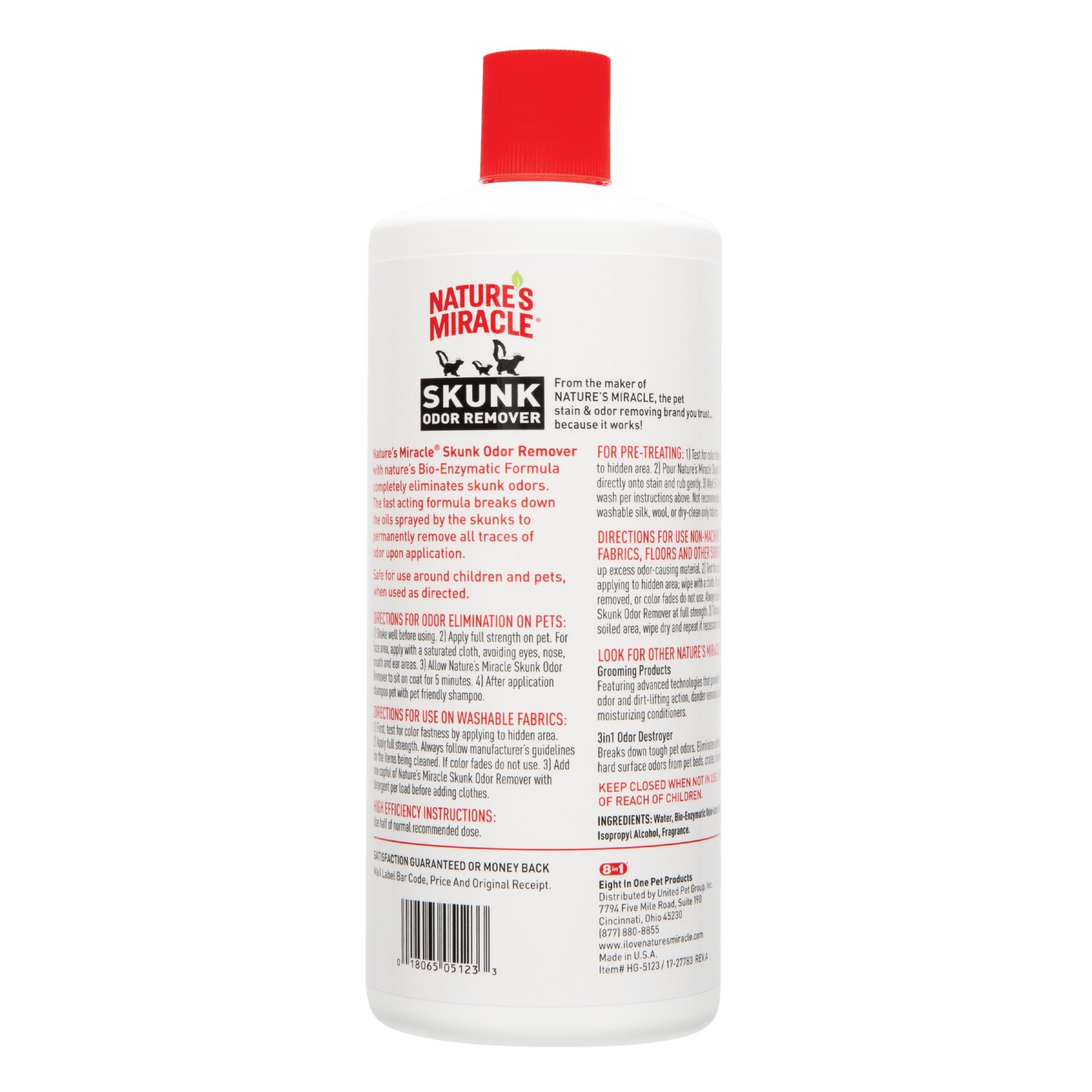 Nature's miracle skunk outlet spray