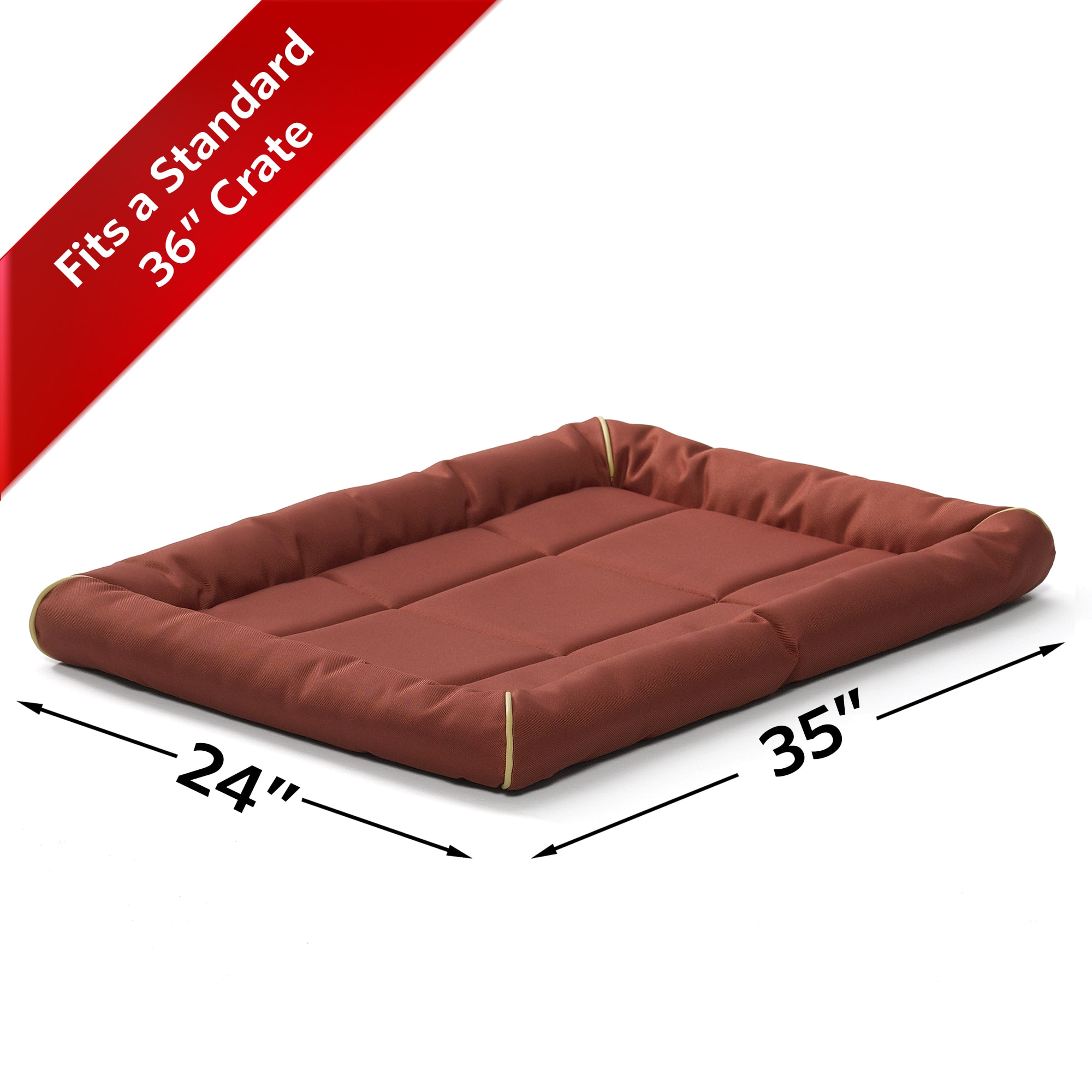 Midwest Quiet Time Maxx Red Dog Bed, 34.7