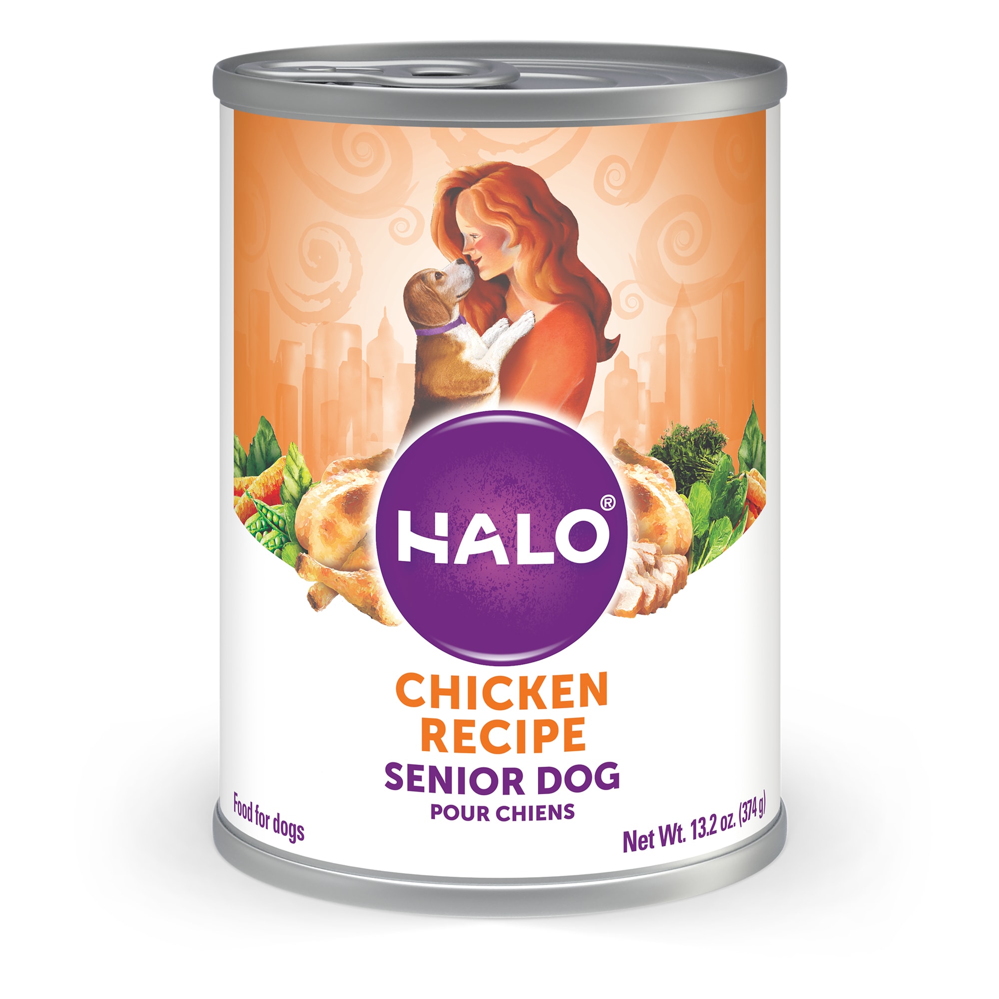 Halo senior sale dog food