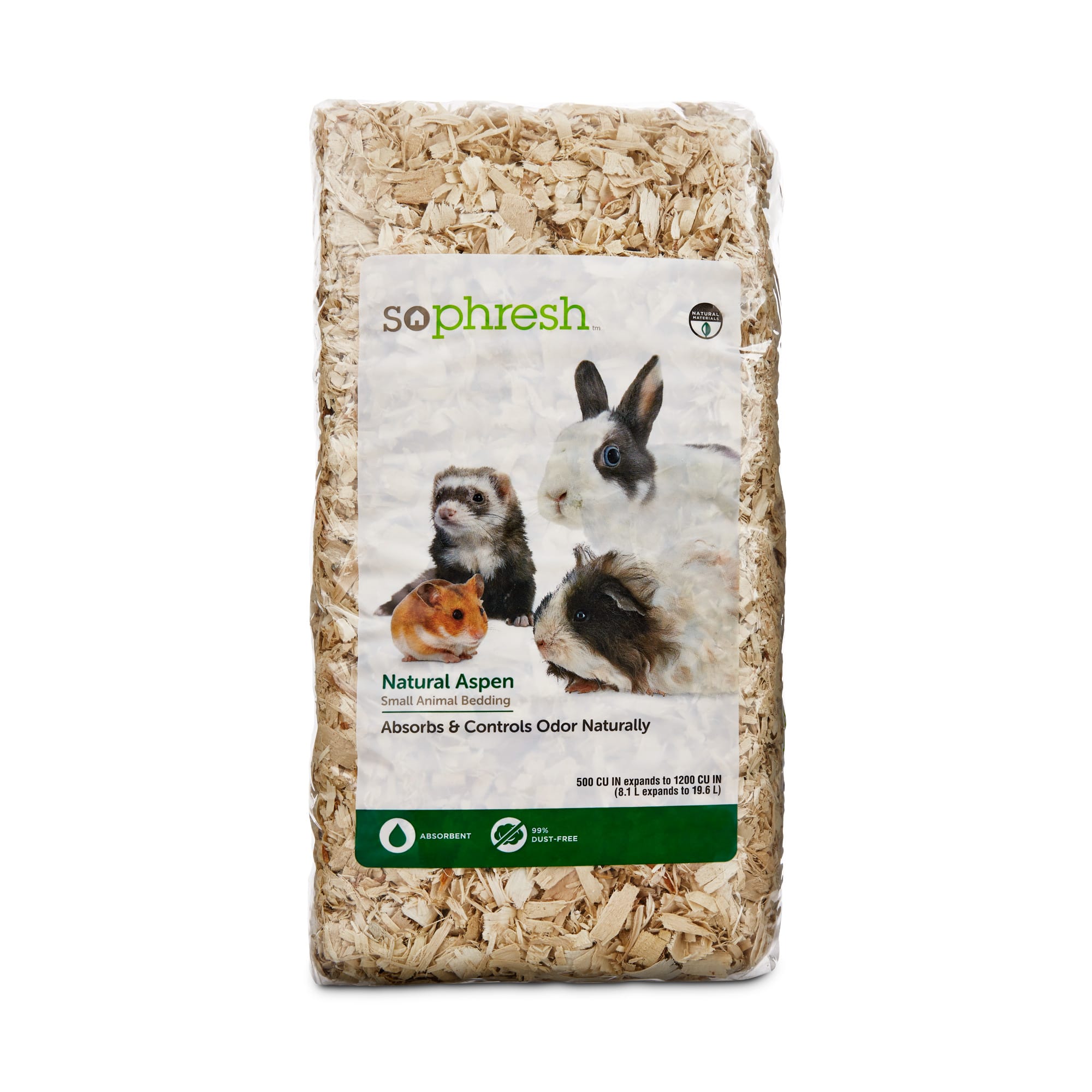 So Phresh Natural Aspen Small Animal Bedding 8.1 Liters 500 Cu. in