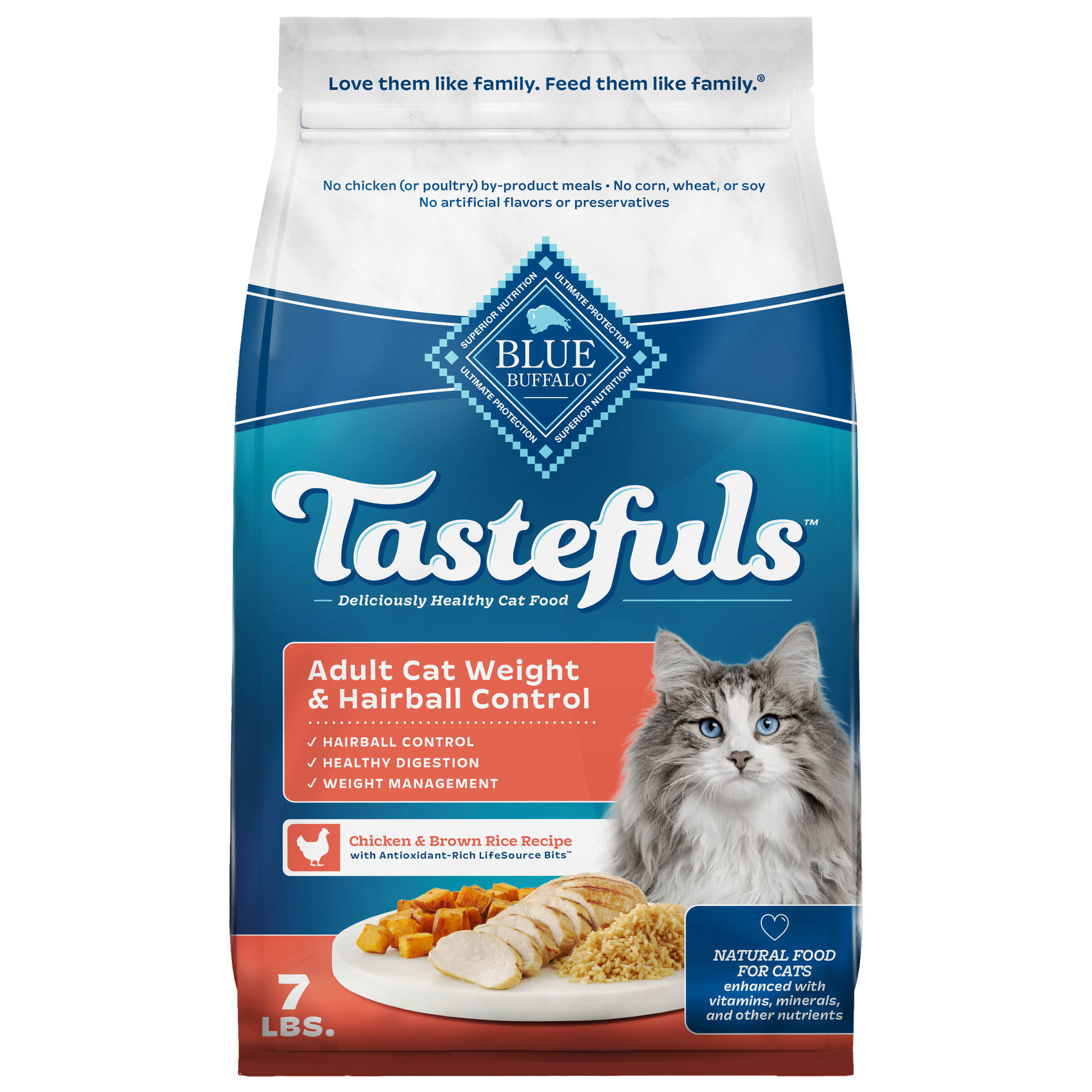 Hairball and weight discount control cat food