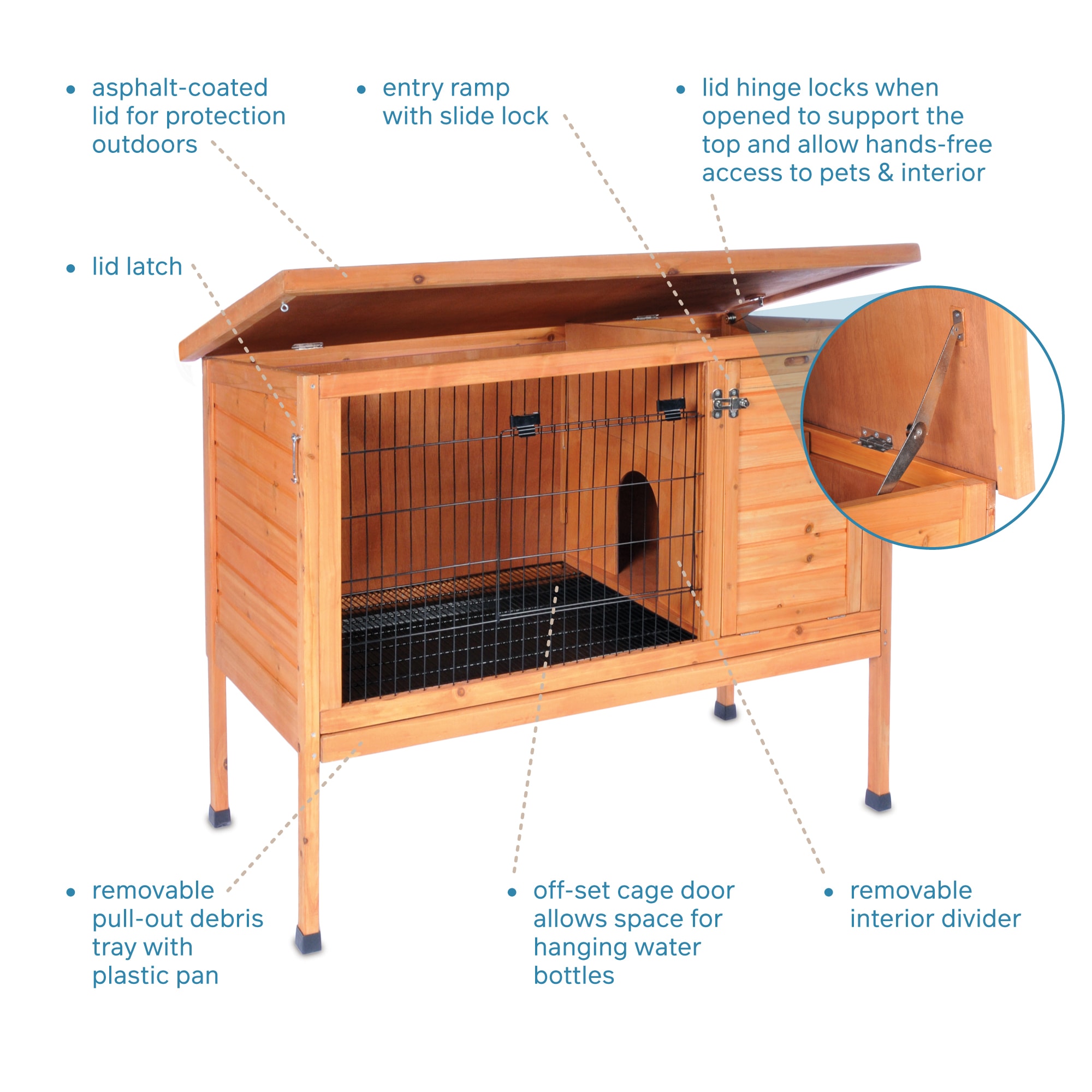 Prevue rabbit outlet hutch