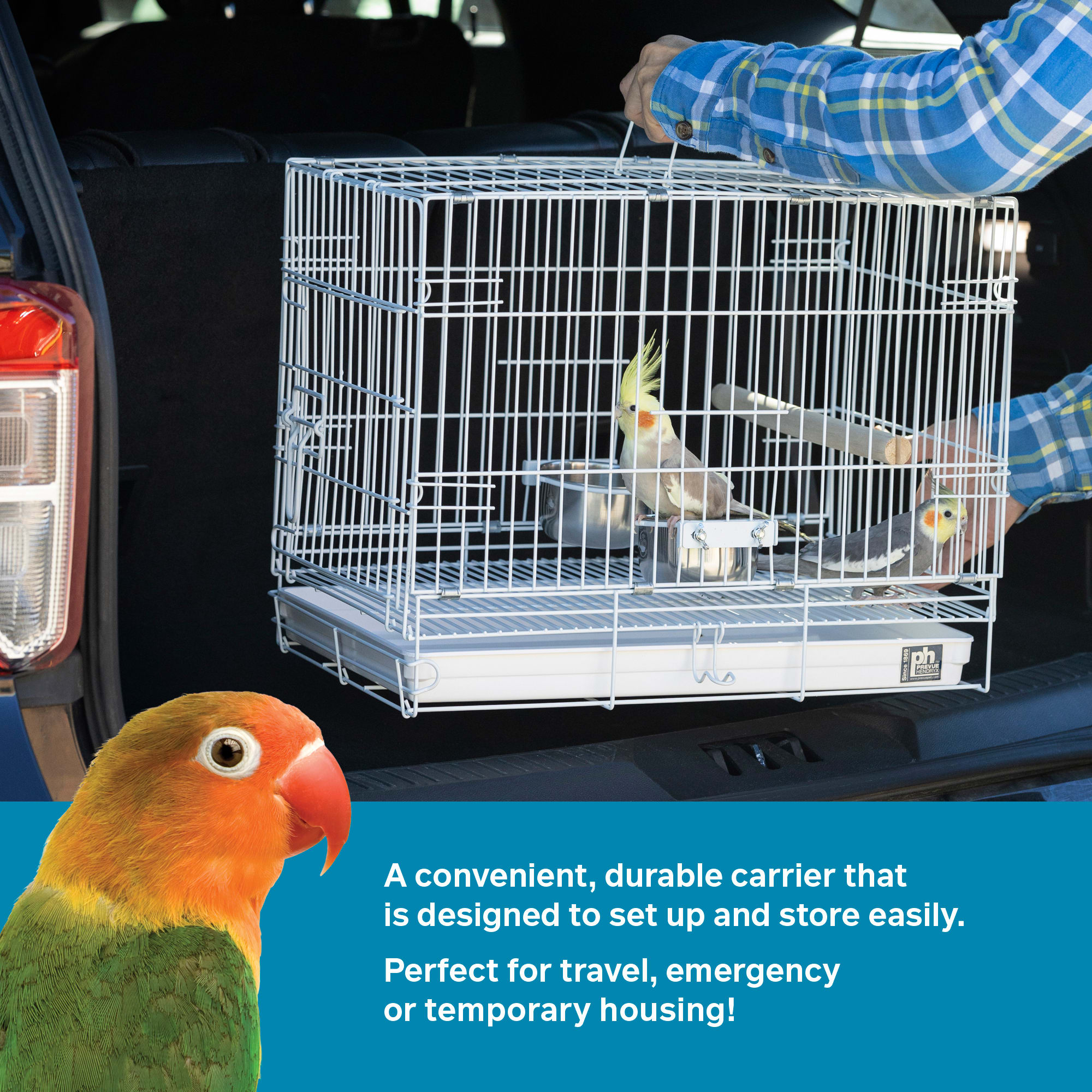 Prevue Hendryx Travle Bird Cage - Pet Paradise