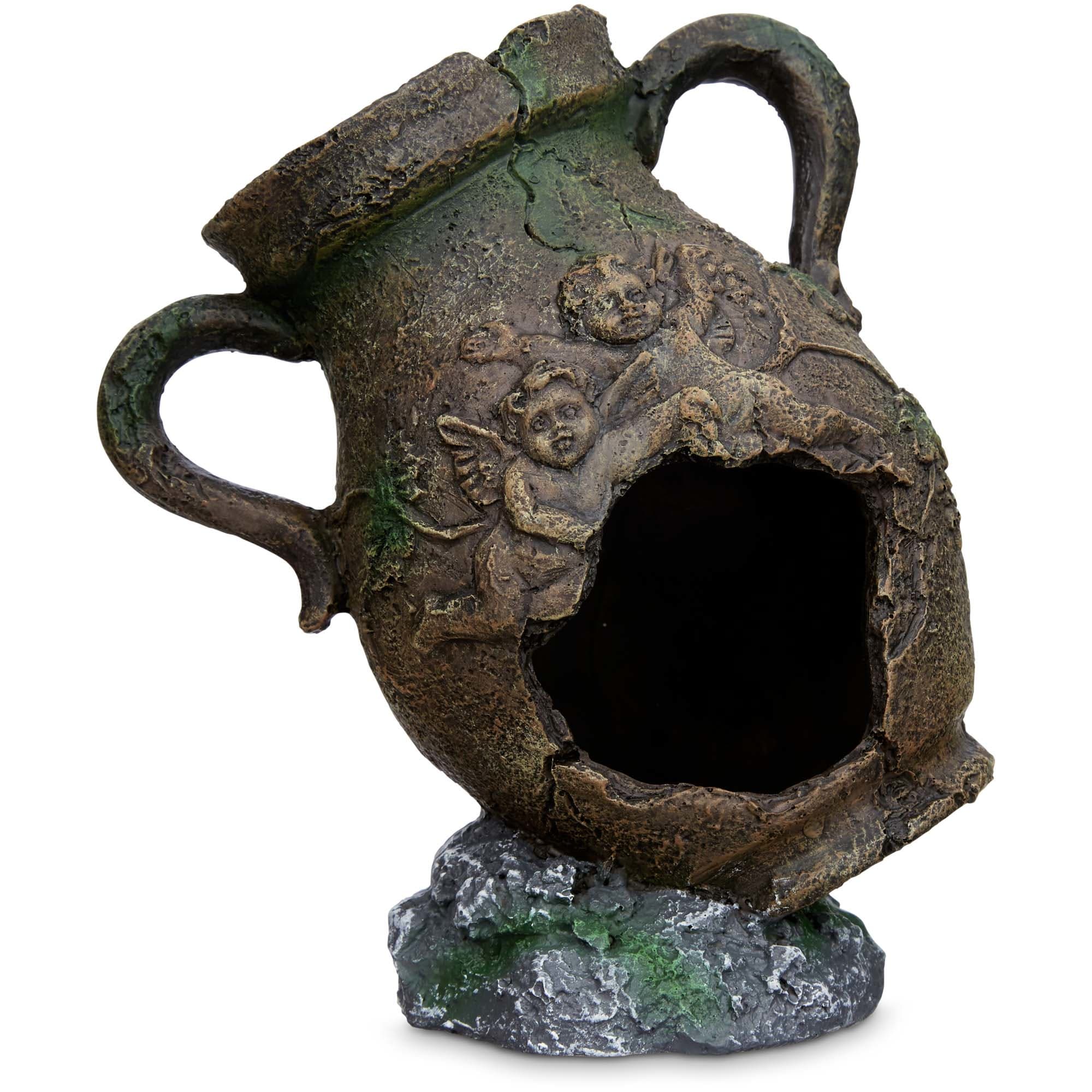 Imagitarium Aquatic Decor Gallipot, 5 L X 3 W X 6 H, Standard, Brown