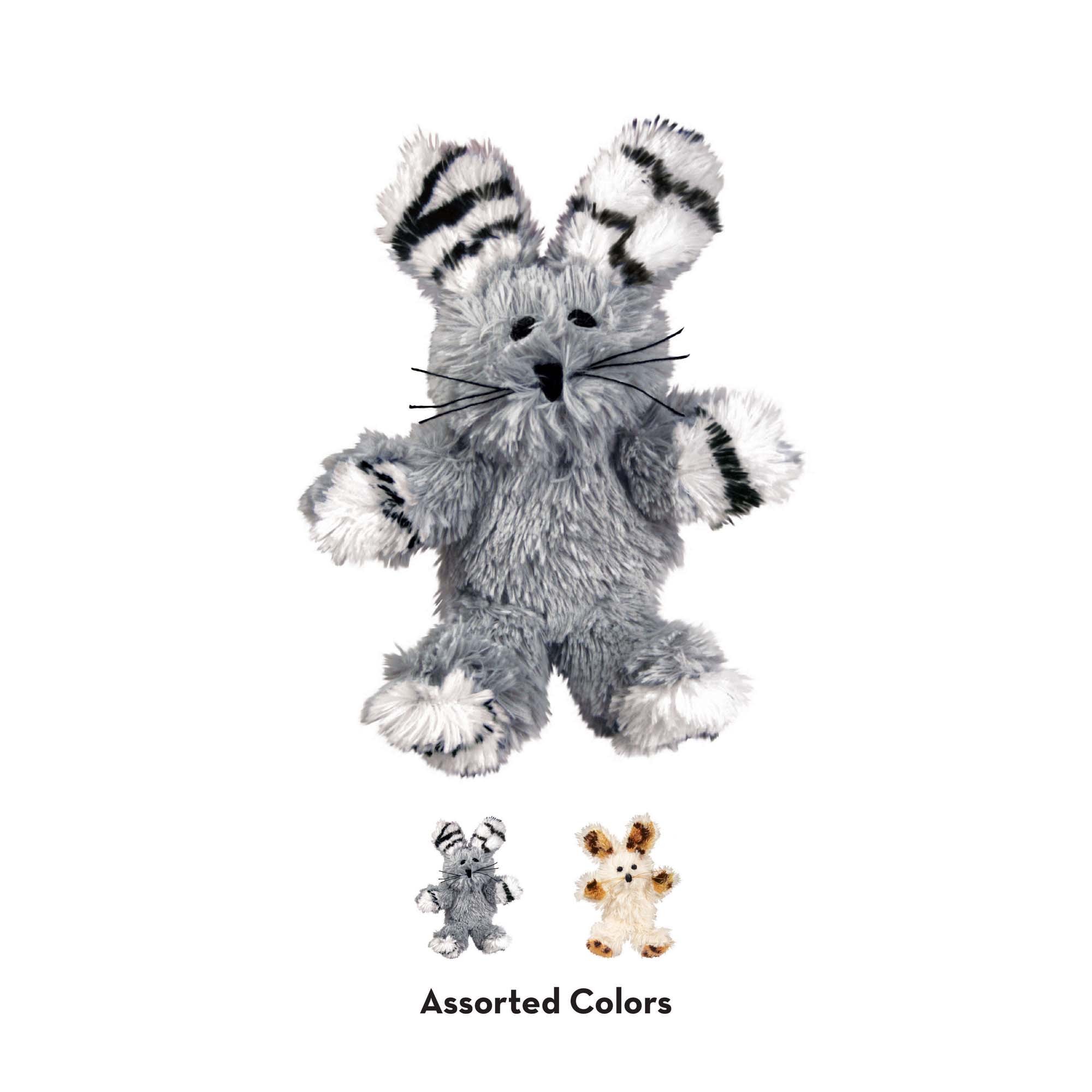 KONG Softies Fuzzy Bunny Assorted Cat Toy Petco