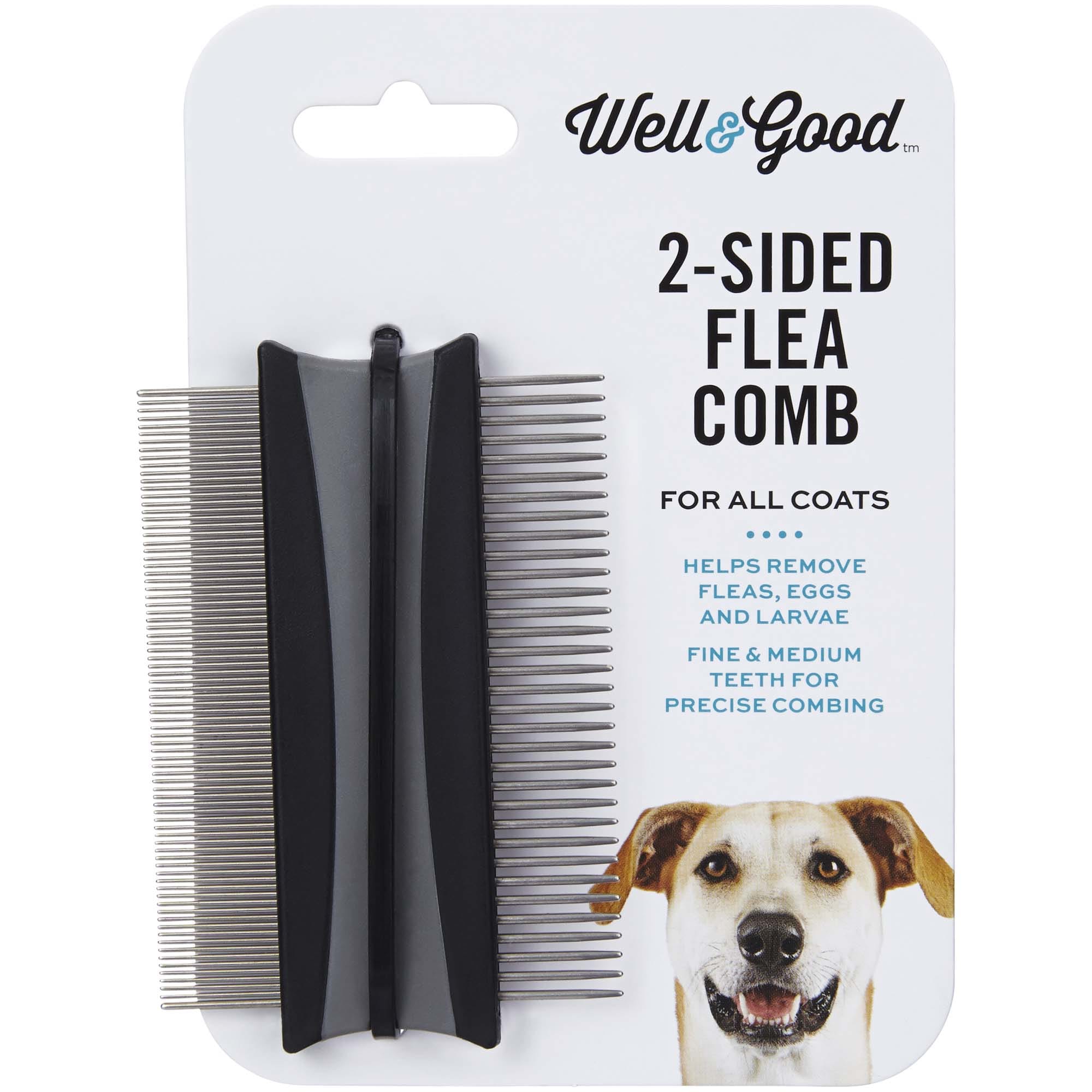 Well \u0026 Good 2-Sided Dog Flea Comb, 3\