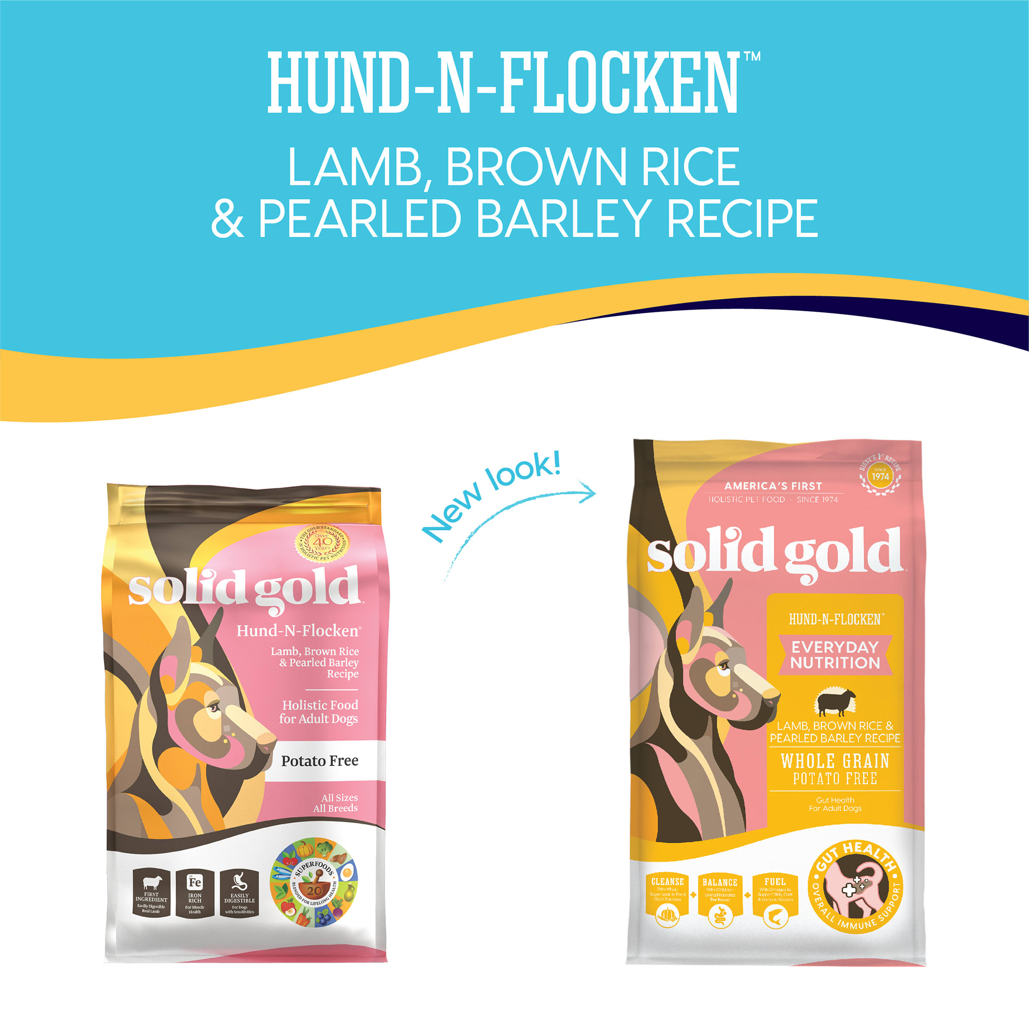 Solid Gold Hund N Flocken Lamb Brown Rice Pearled Barley