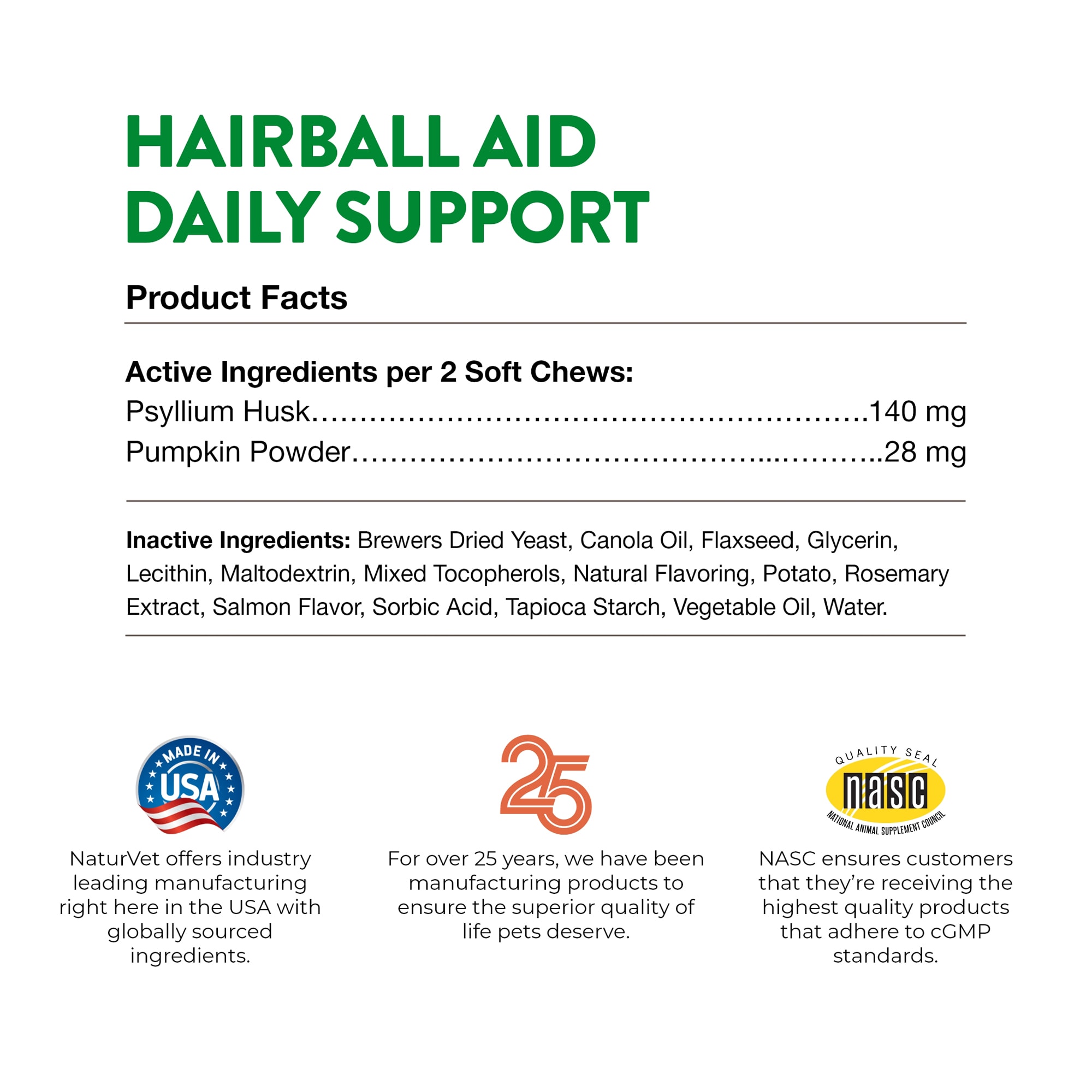 Naturvet hotsell hairball aid