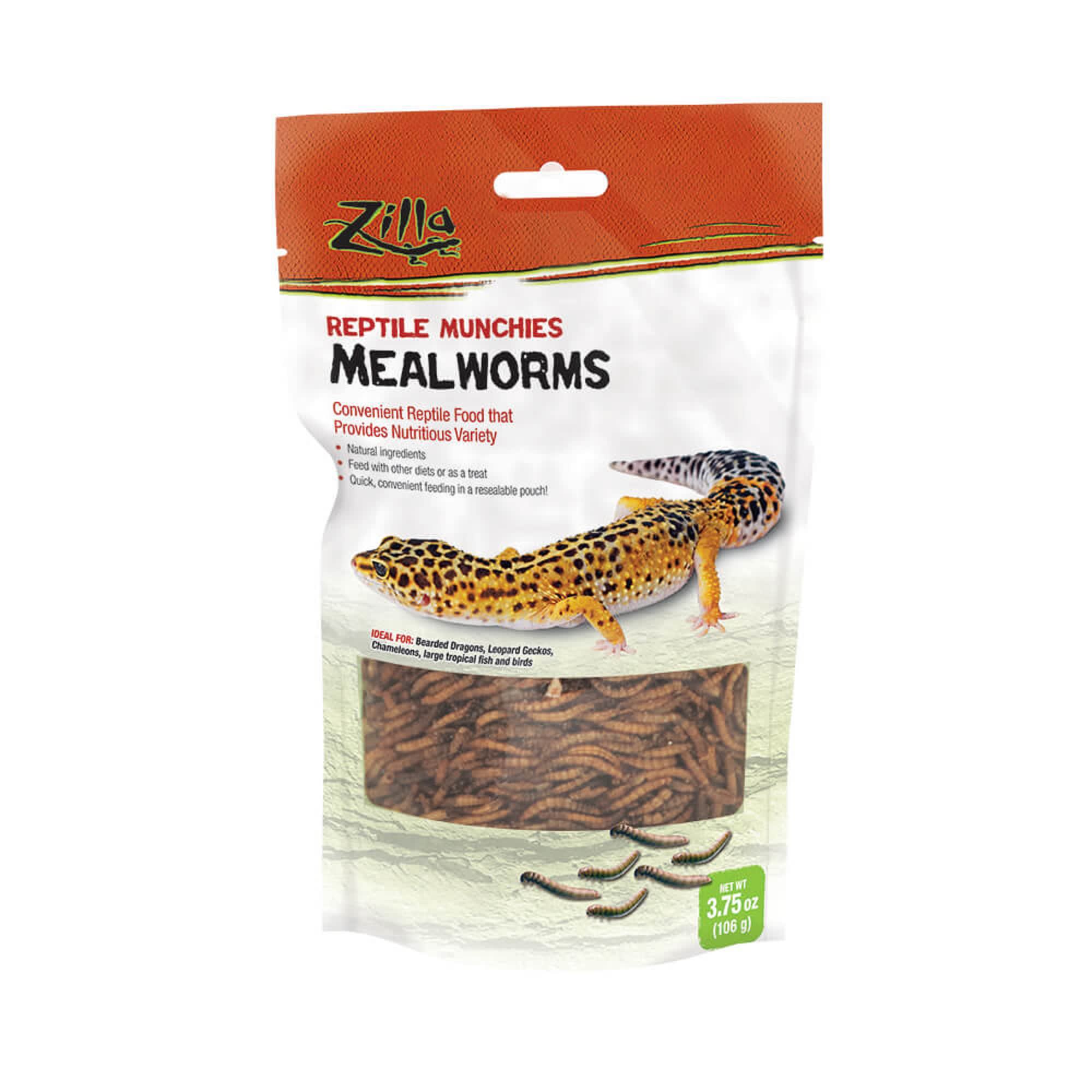 Zilla Munchies Mealworms Reptile Food 3.75 oz