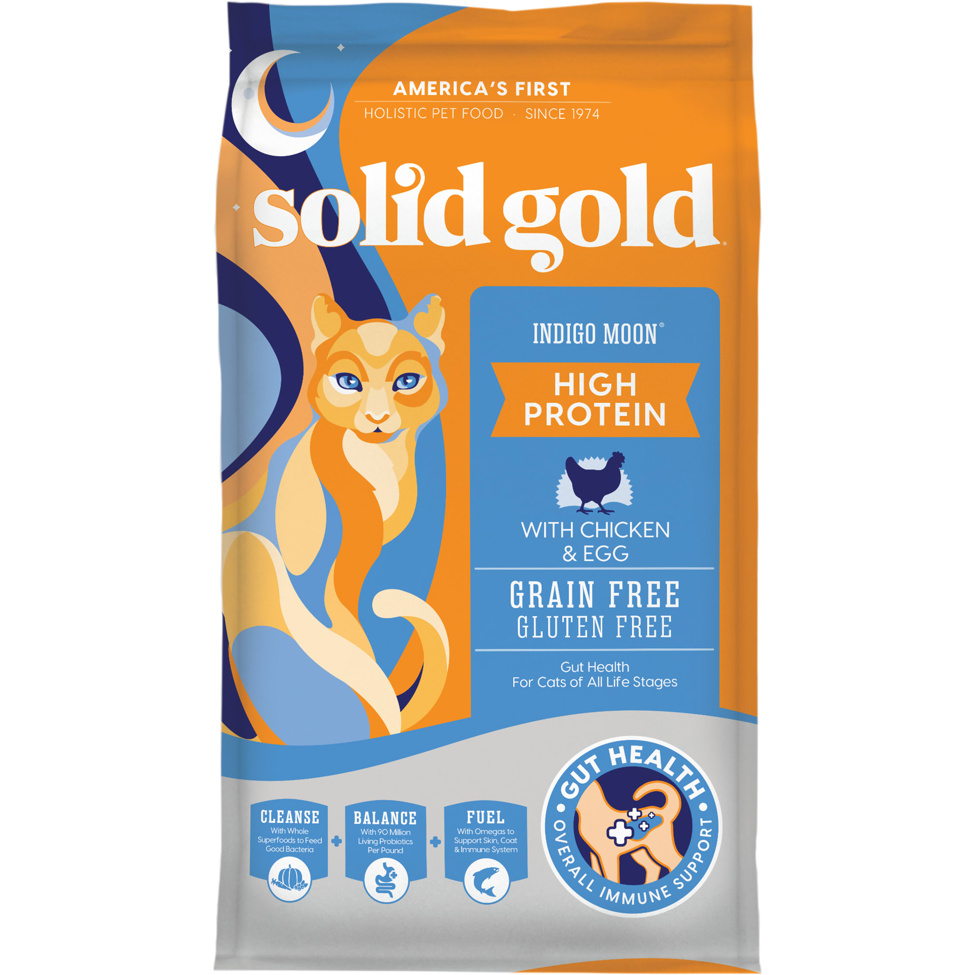 Solid Gold Indigo Moon High Protein with Chicken & Eggs Holistic Grain